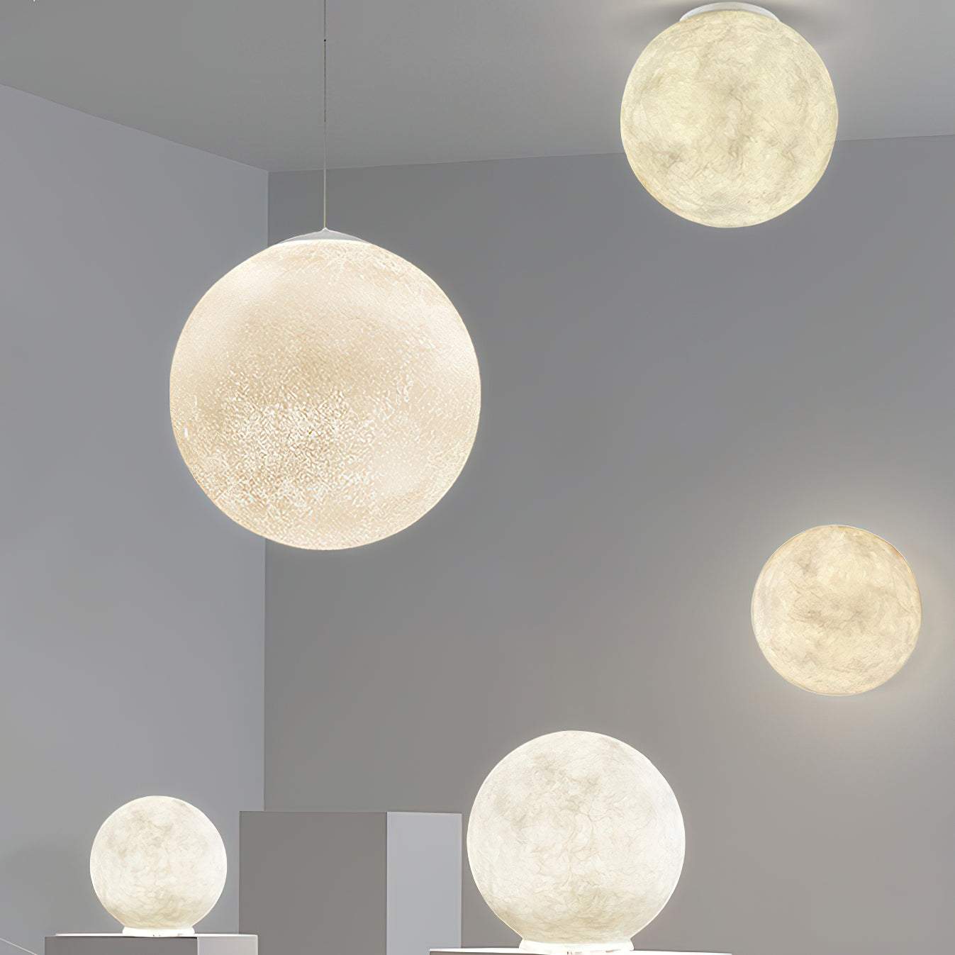 Lampada a sospensione globo Venea
