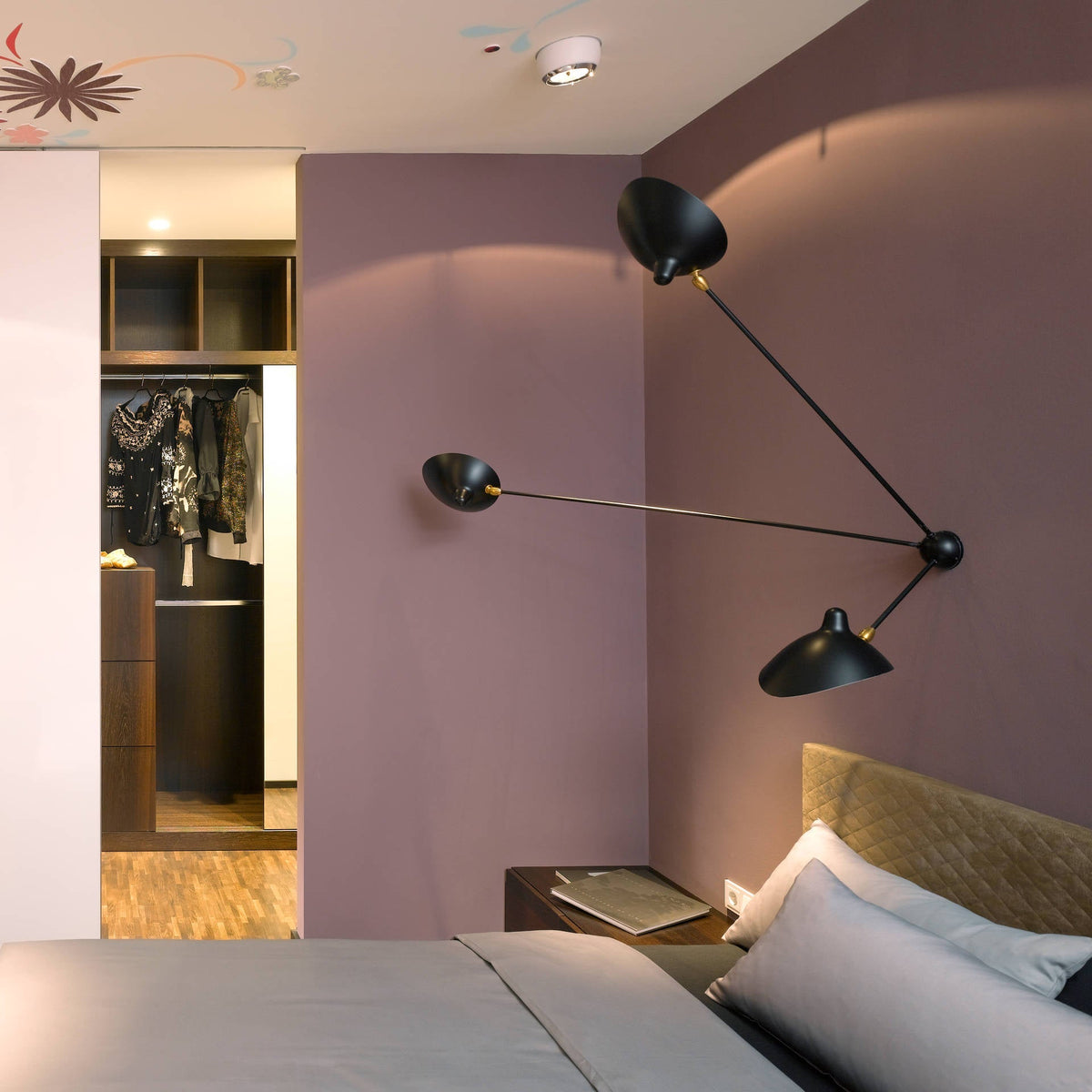 the mid-century spider-arm Ceiling Lamp B - Vakkerlight