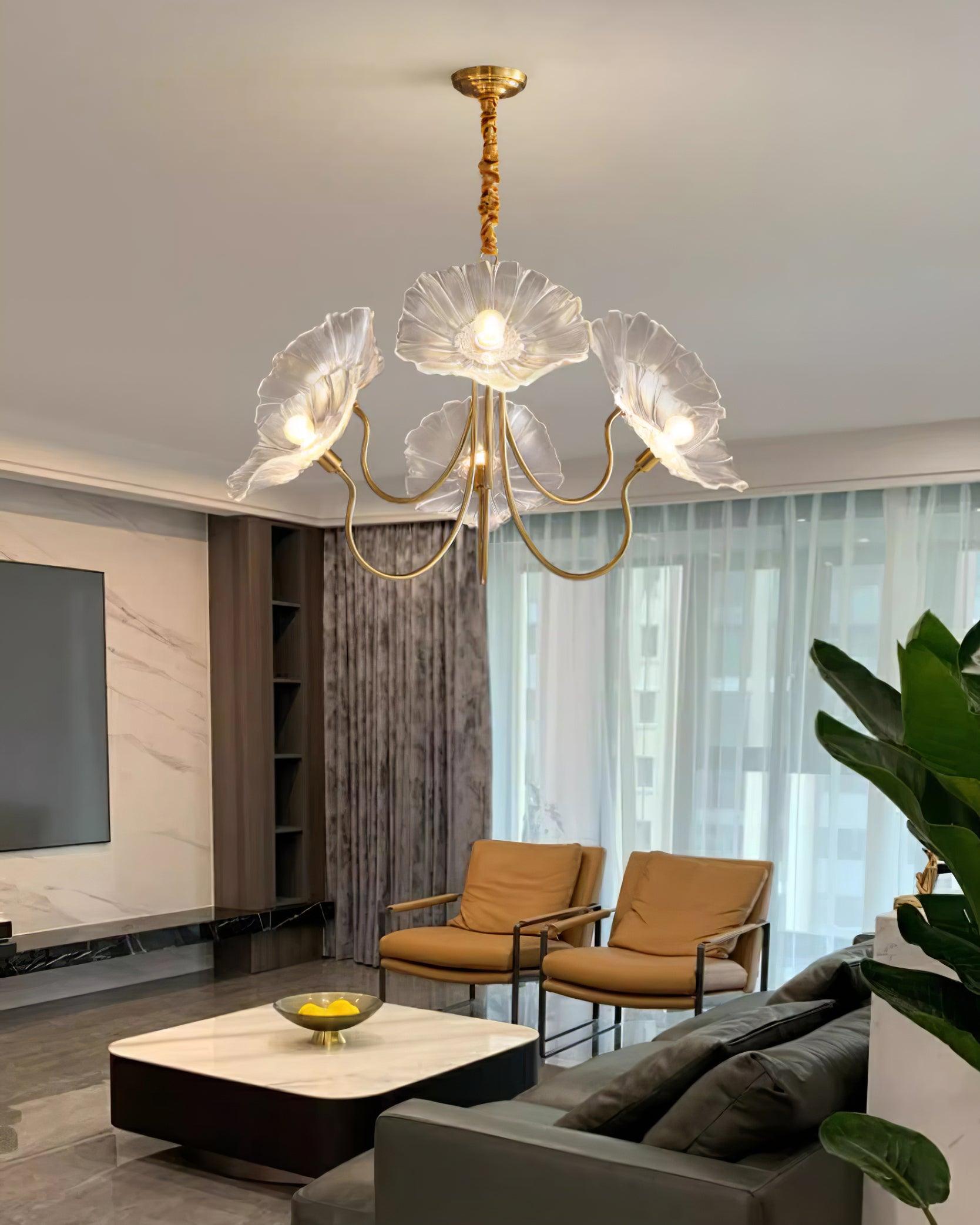 Lampadario floreale Chiario