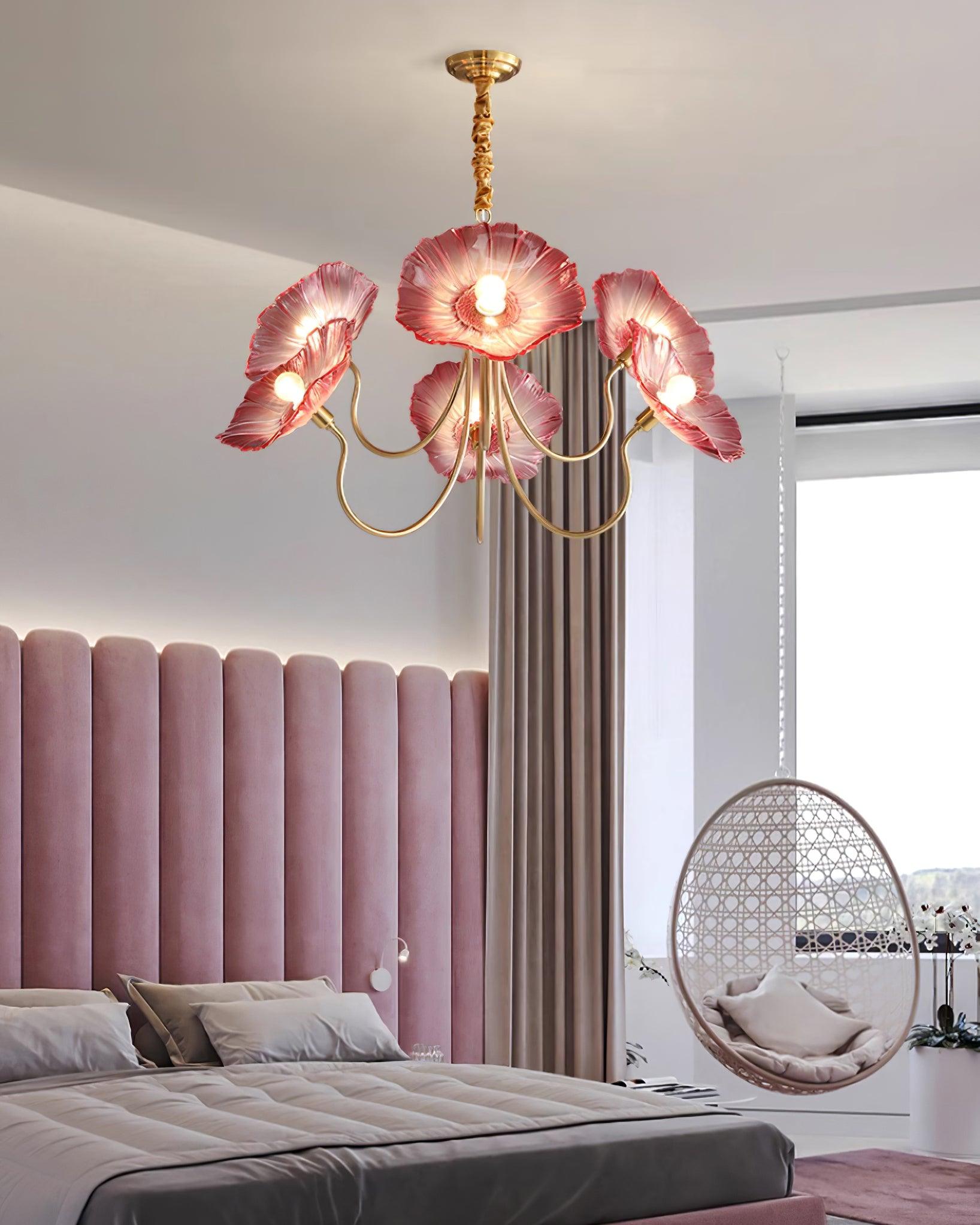 Lampadario floreale Chiario