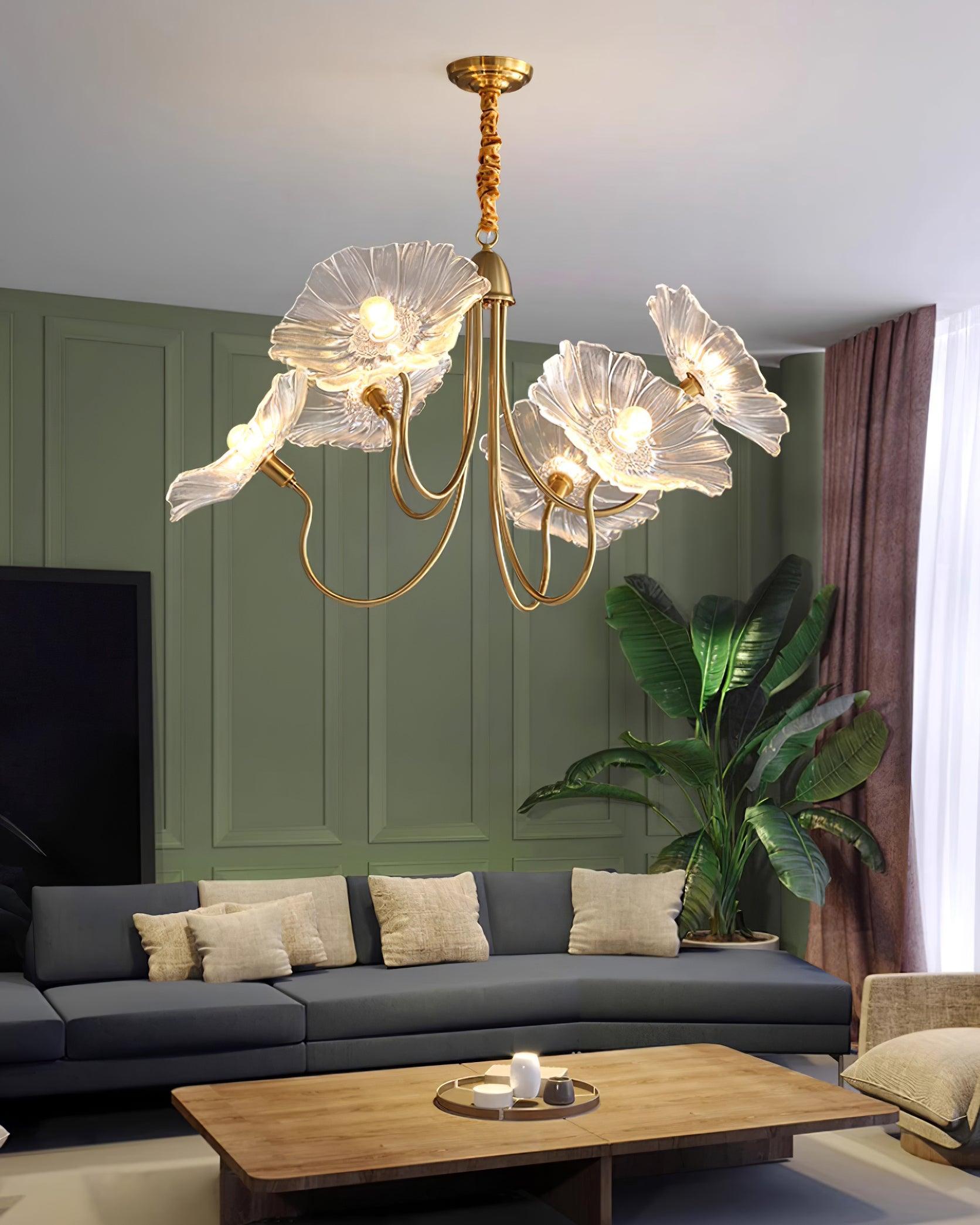 Lampadario floreale Chiario