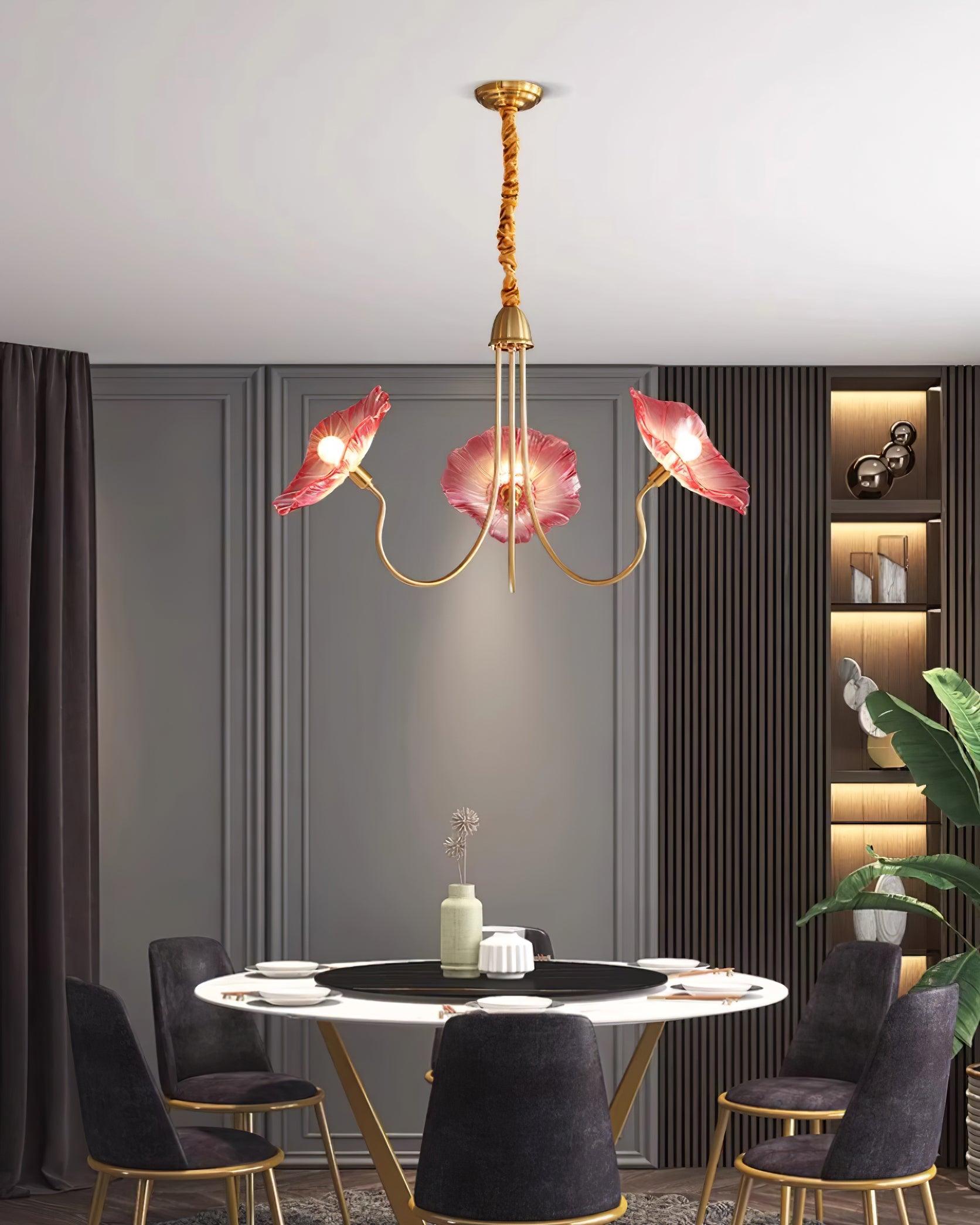 Lampadario floreale Chiario