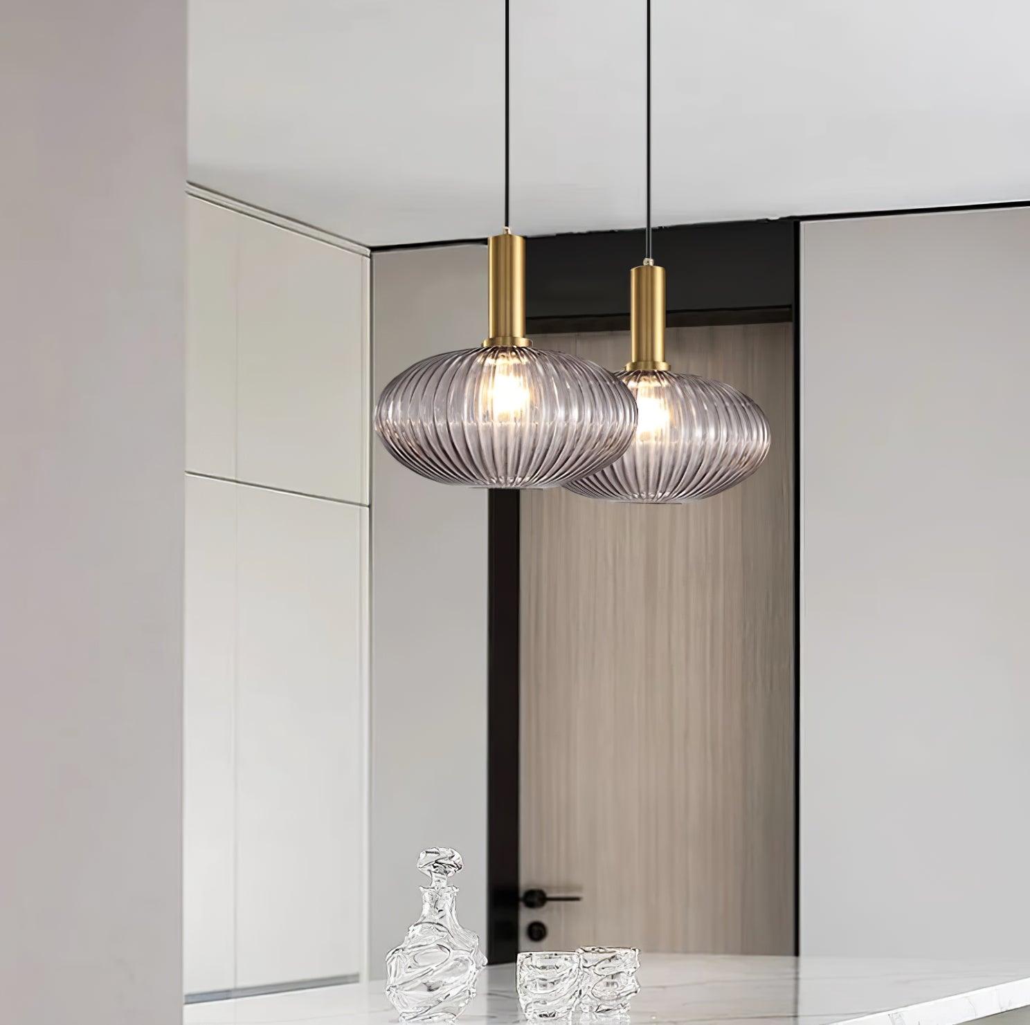 Lampada a sospensione scanalata Torel