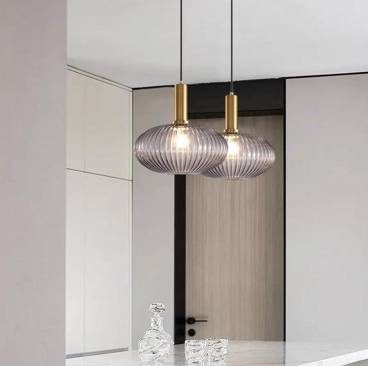Lampada a sospensione scanalata Torel