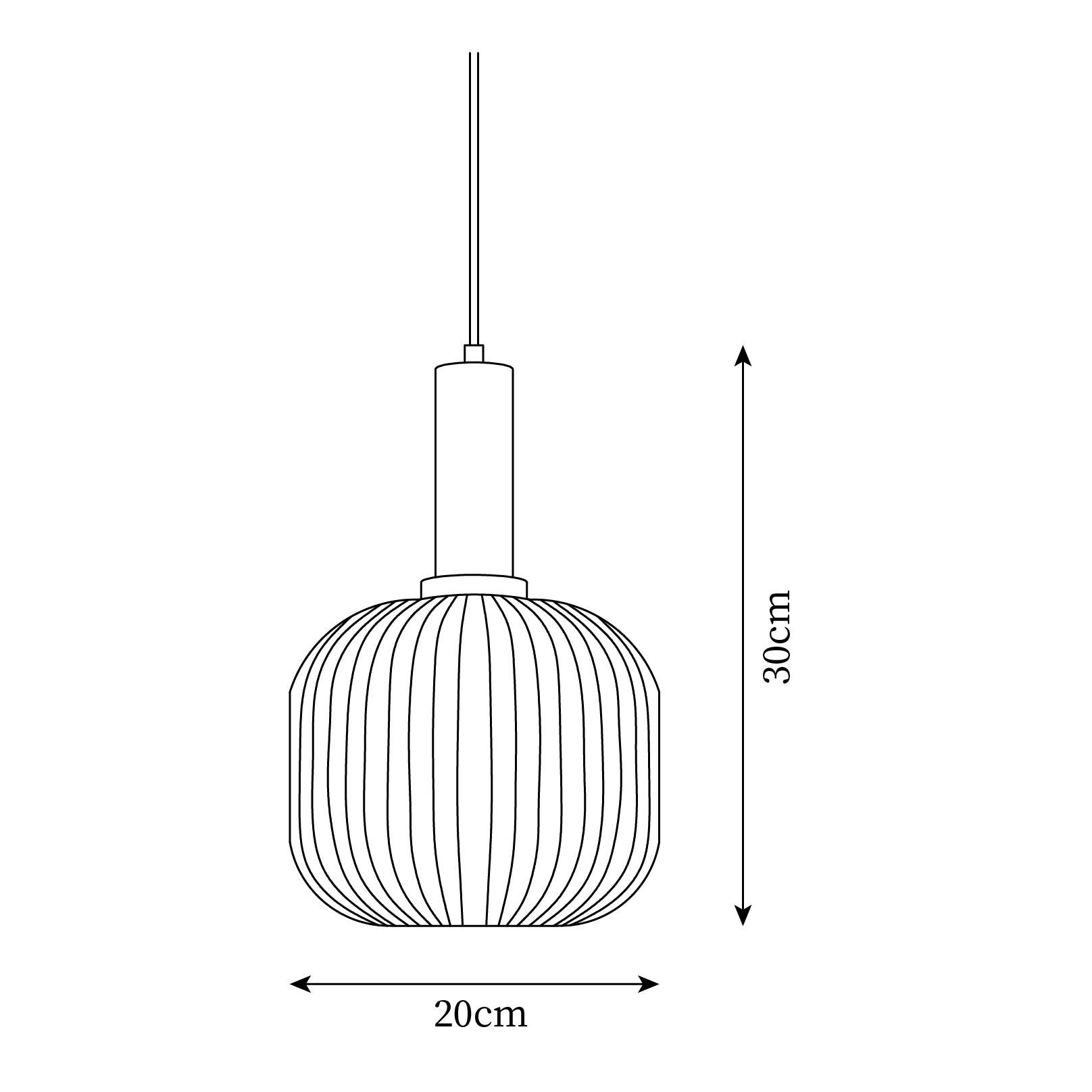Lampada a sospensione scanalata Torel