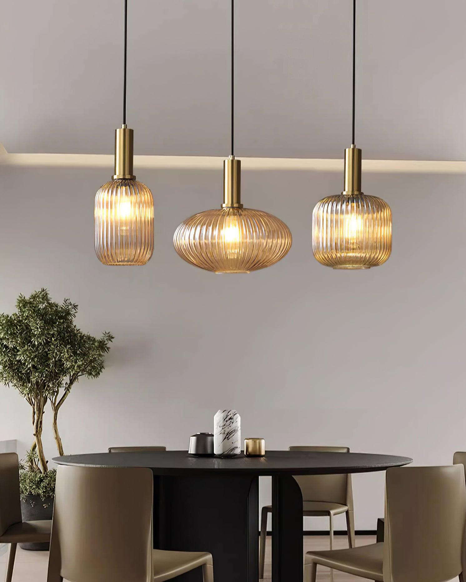 Lampada a sospensione scanalata Torel
