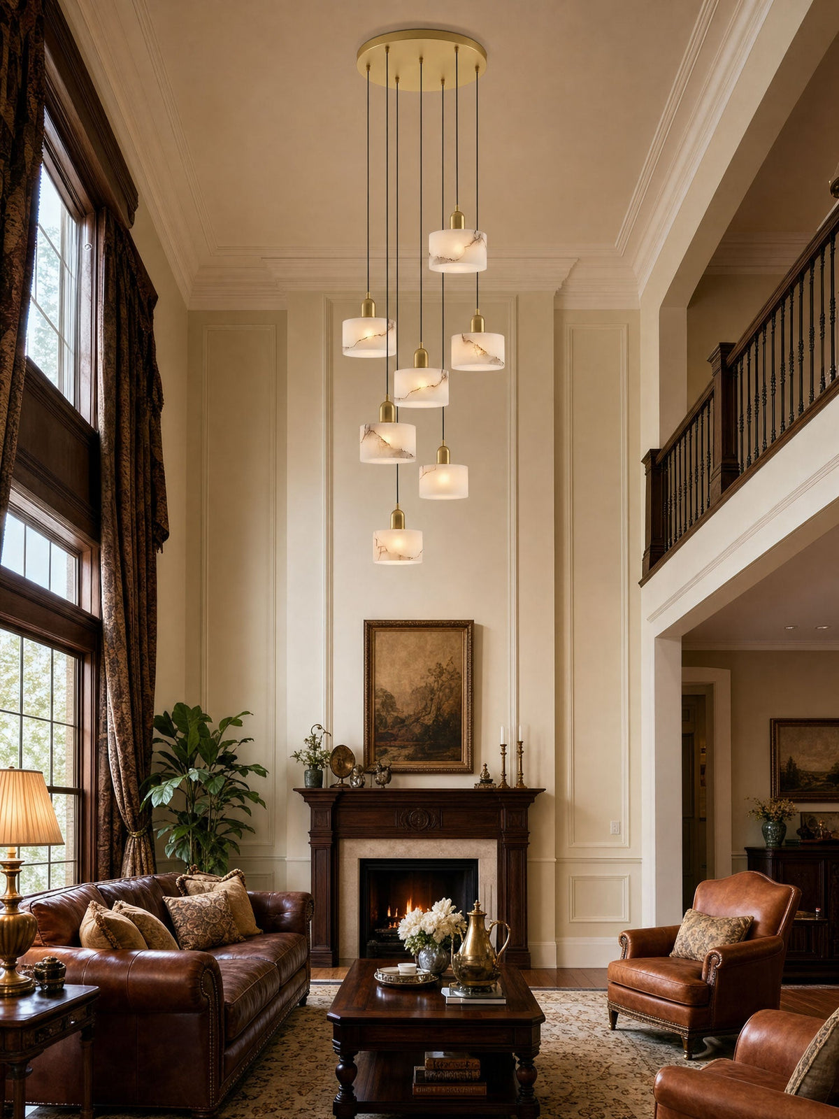 Odyssey Alabaster Pendant Light – detail 3