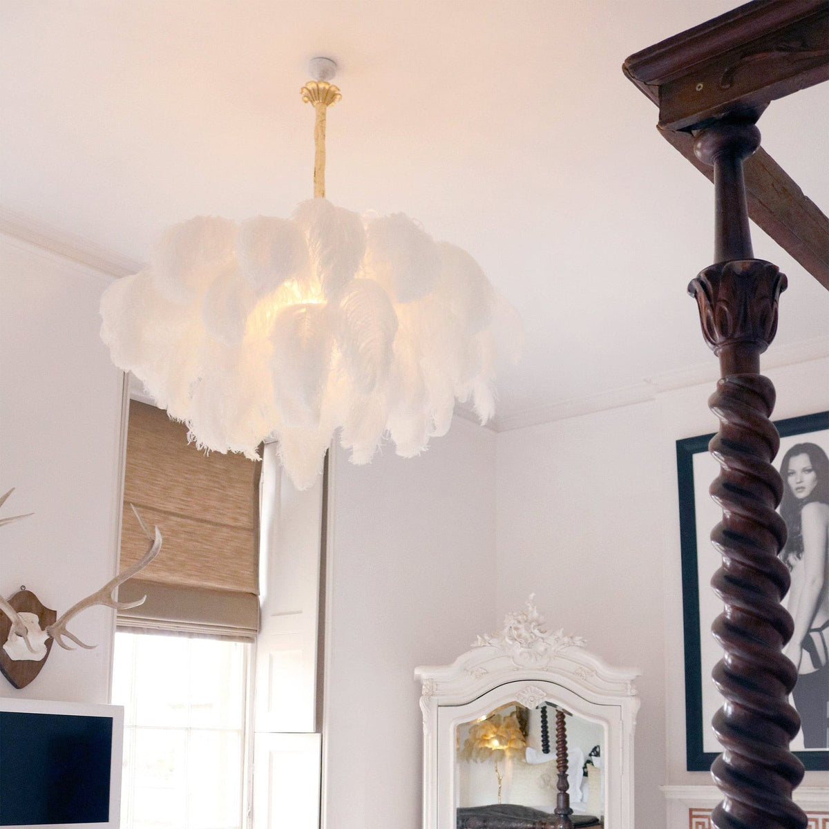 Ostrich Feather Chandeliers – detail 4