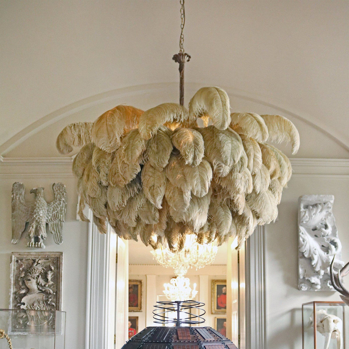 Ostrich Feather Chandeliers – detail 5