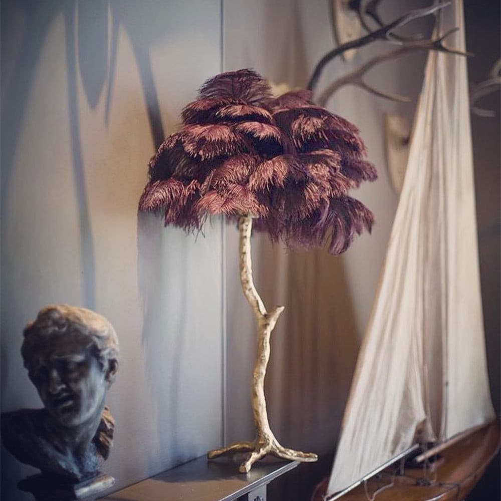 Ostrich Feather Table Lamp – detail 38