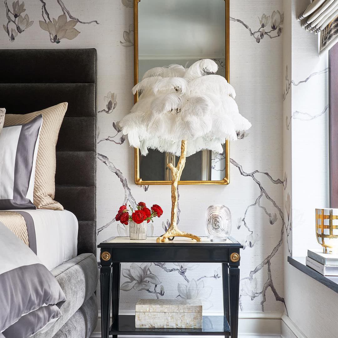 Ostrich Feather Table Lamp – detail 40