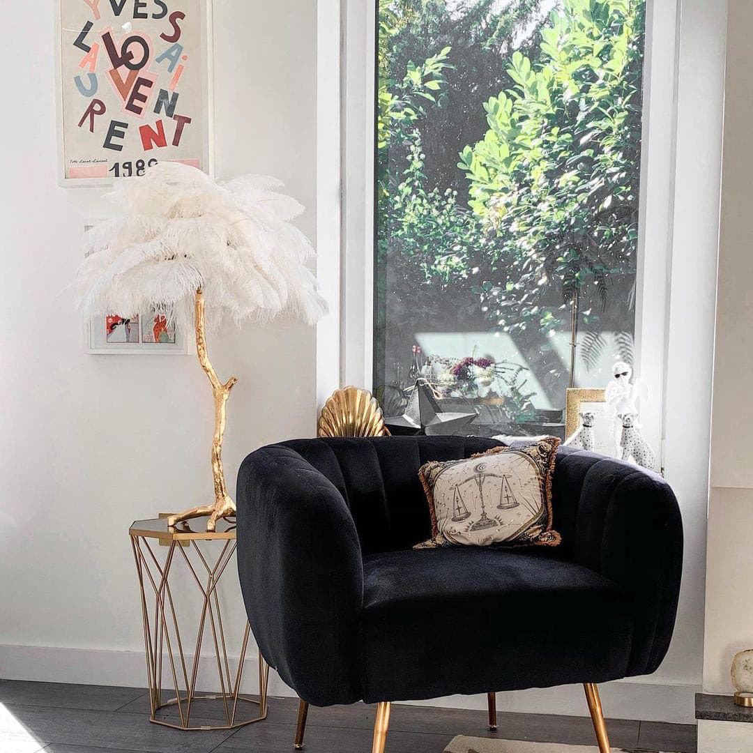 Ostrich Feather Table Lamp – detail 21