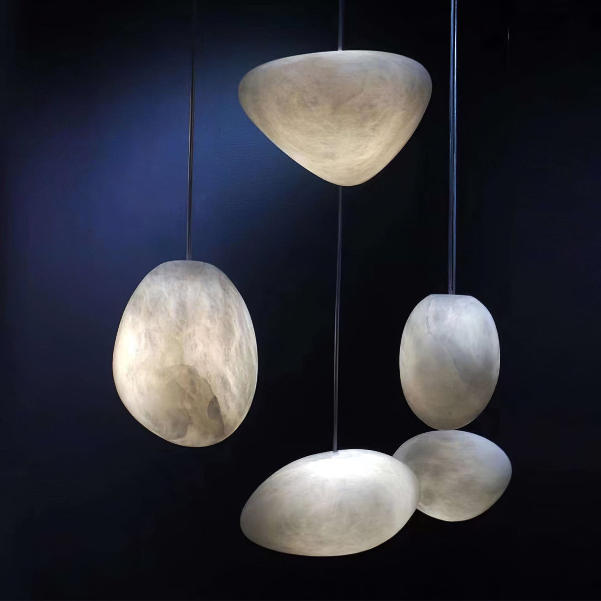 Pebbles Alabaster Pendant Lamp – detail 20