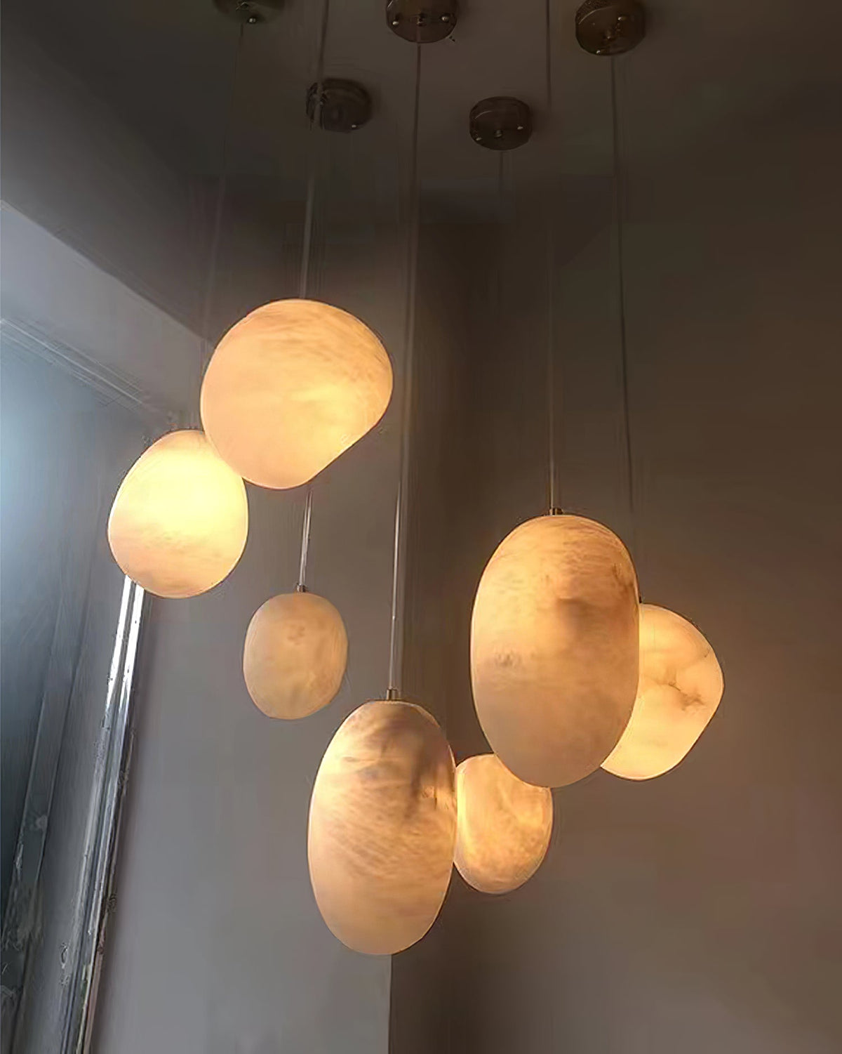 Pebbles Alabaster Pendant Lamp – detail 28