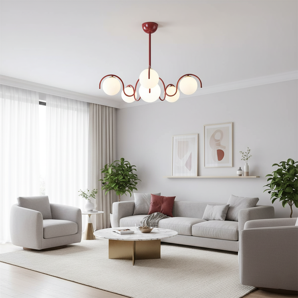 Lampadario a globo Riorasa