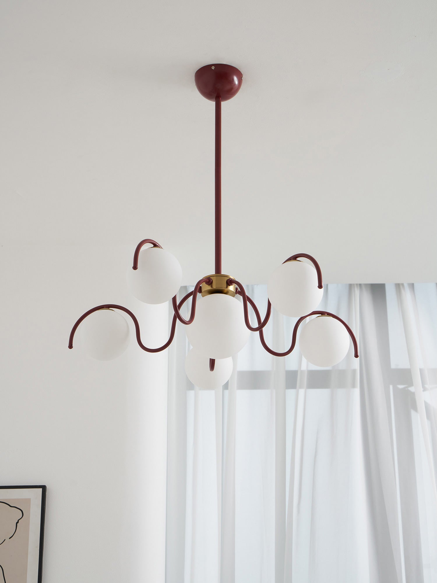 Lampadario a globo Riorasa