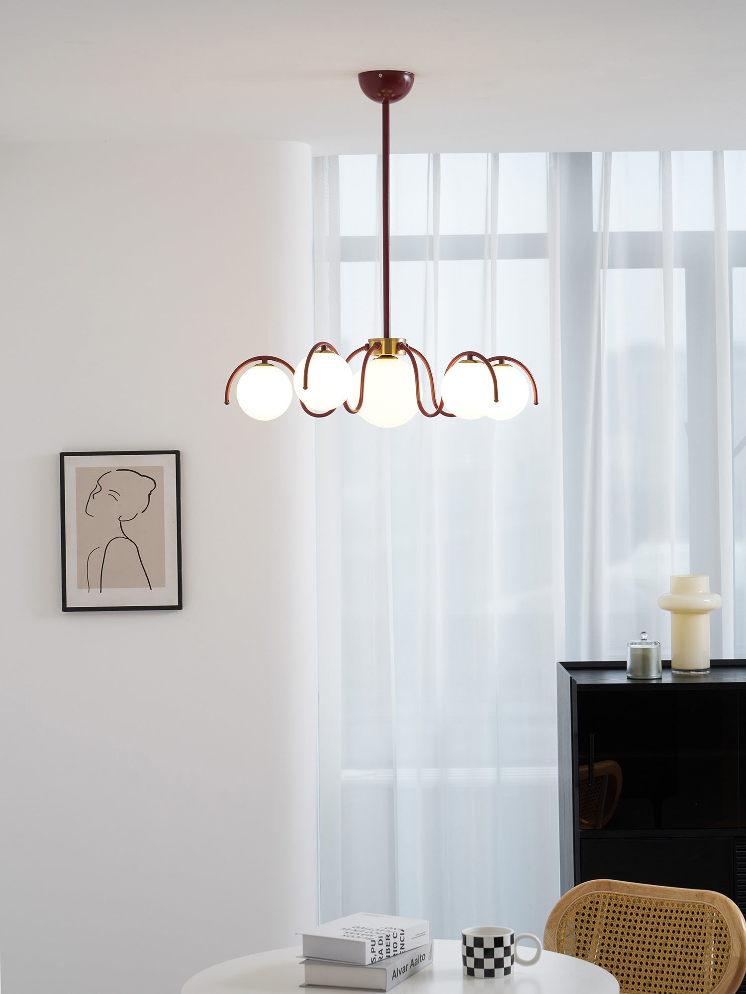Lampadario a globo Riorasa