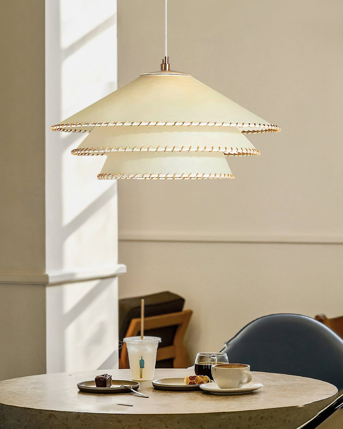 Lampada a sospensione conica Tanorelia