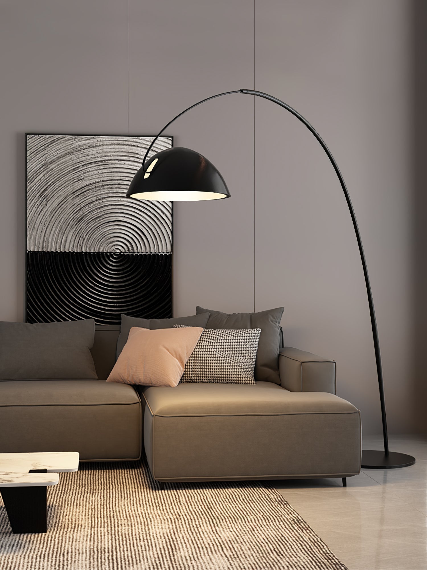 Lampada da terra ad arco Sorara