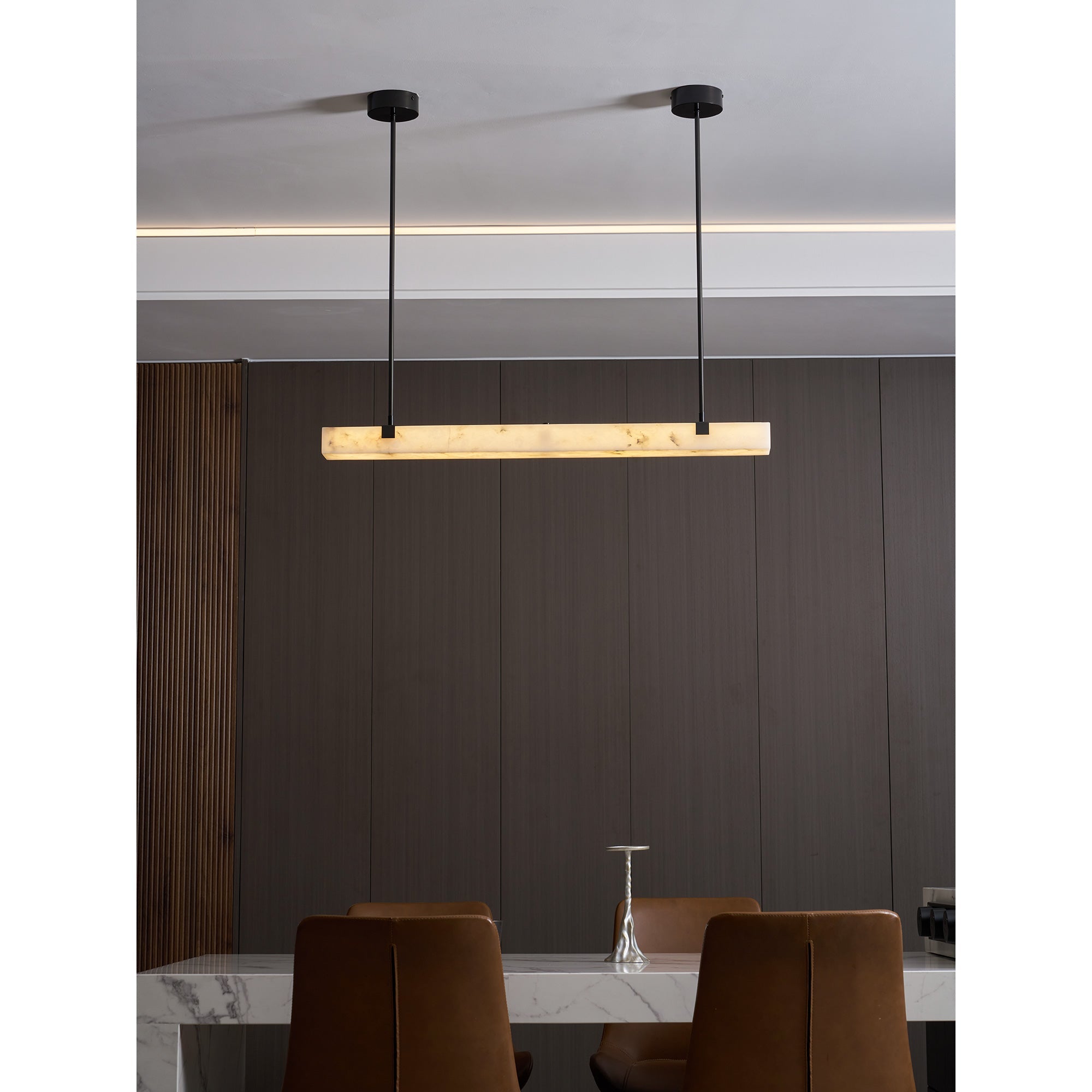 Lampadario lineare Riessi