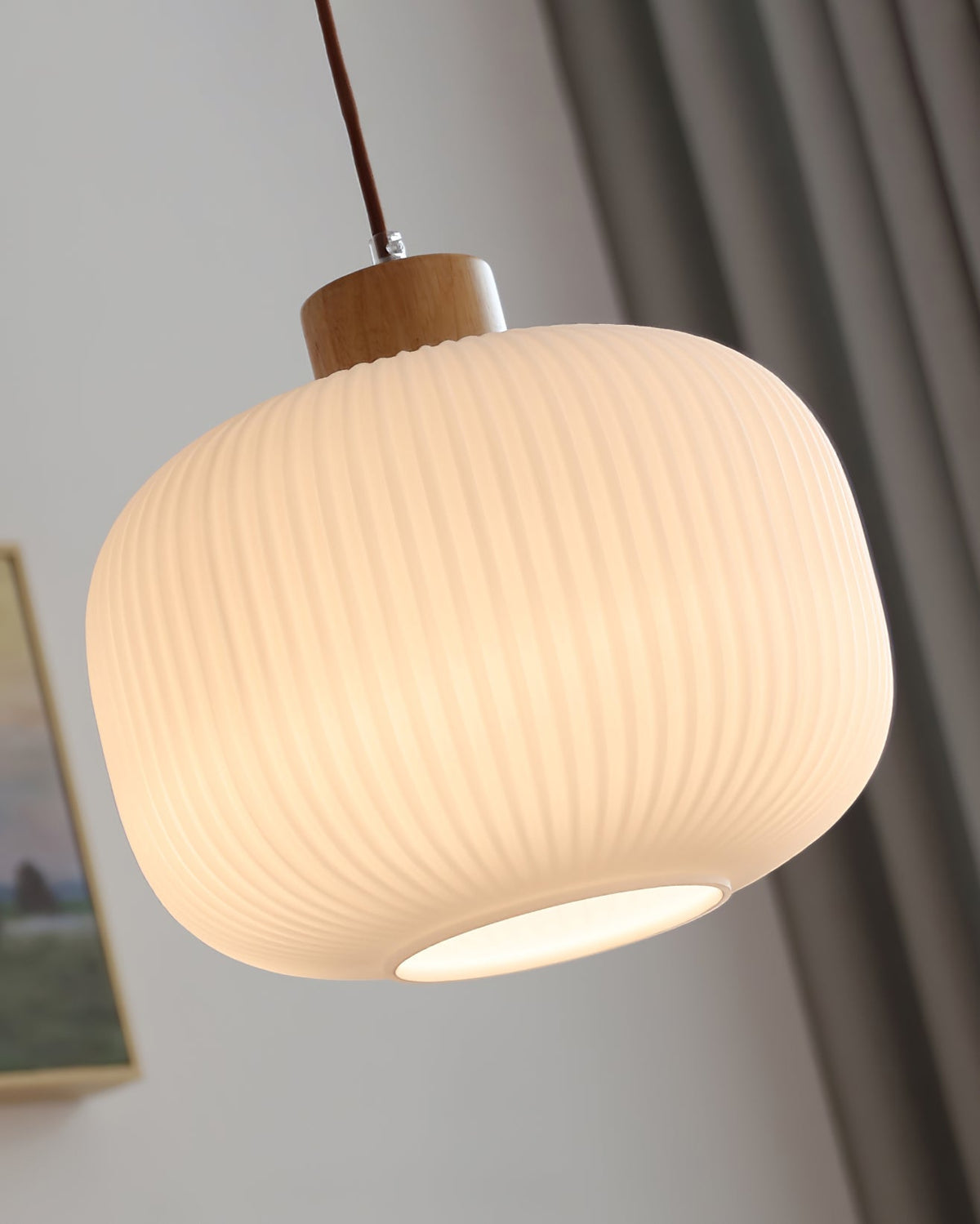 Lampada a sospensione scanalata Emaveno