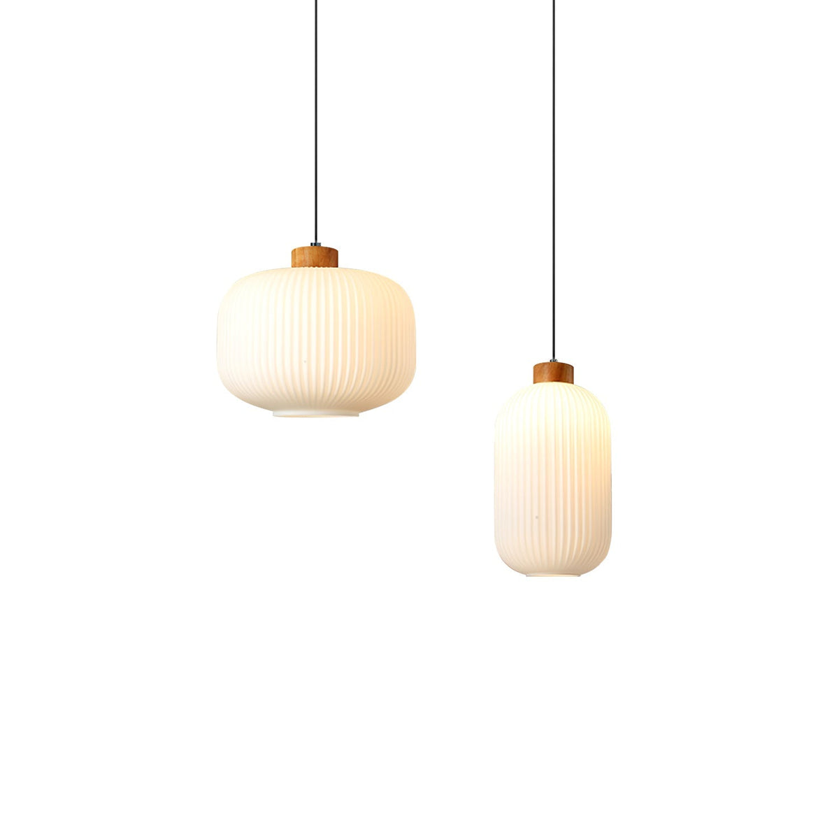 Lampada a sospensione scanalata Emaveno