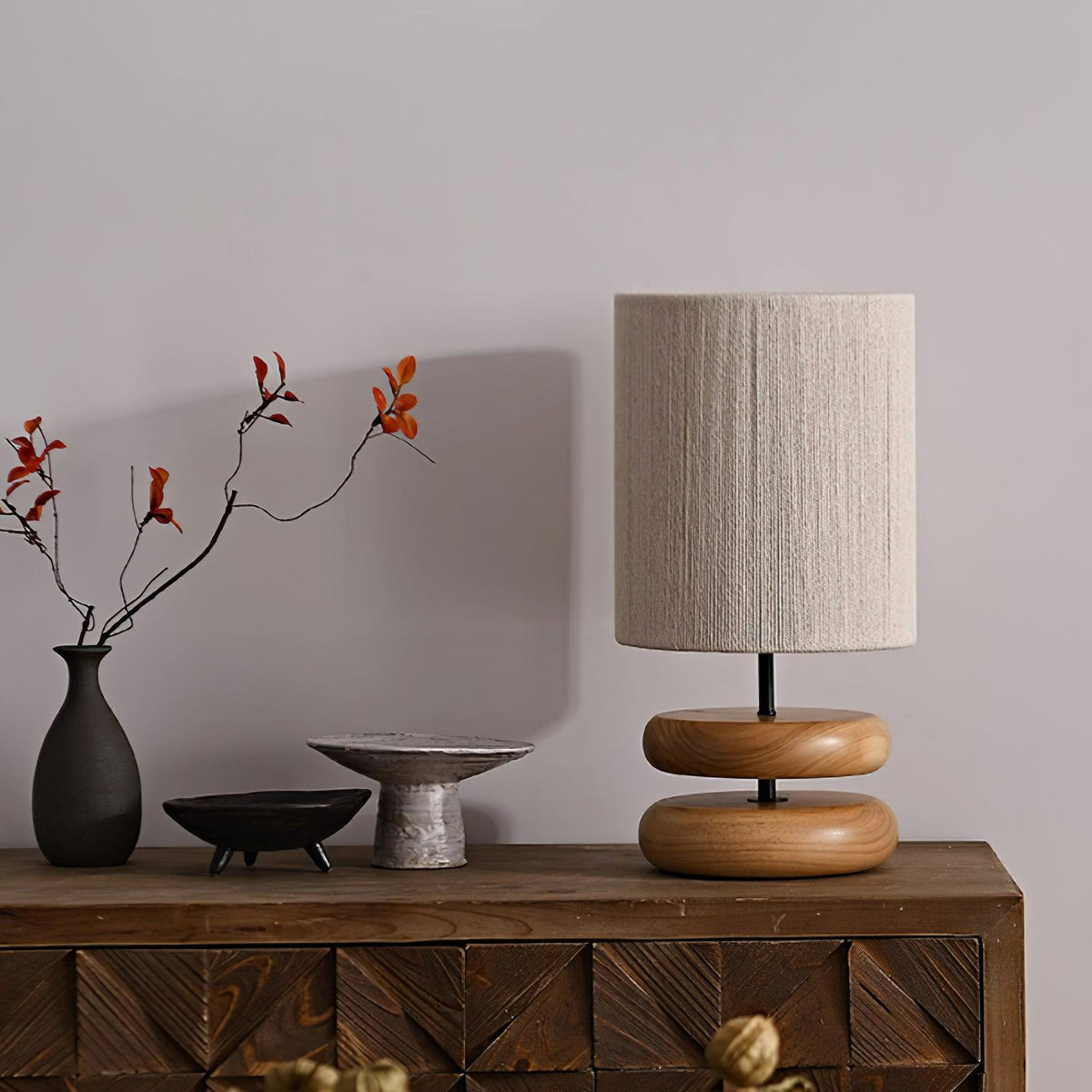 Wooden Modern Bedroom Table Lamp – detail 22