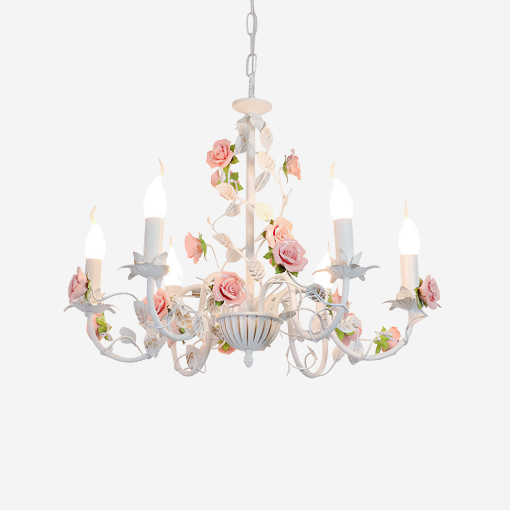 Lampadario floreale Amino