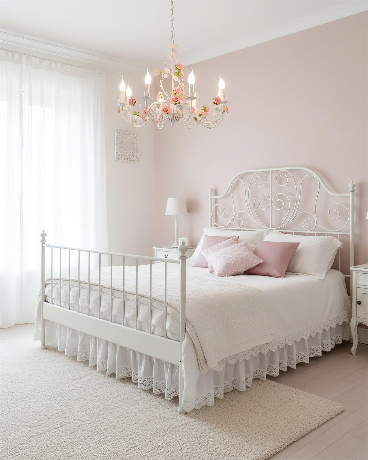 Lampadario floreale Amino
