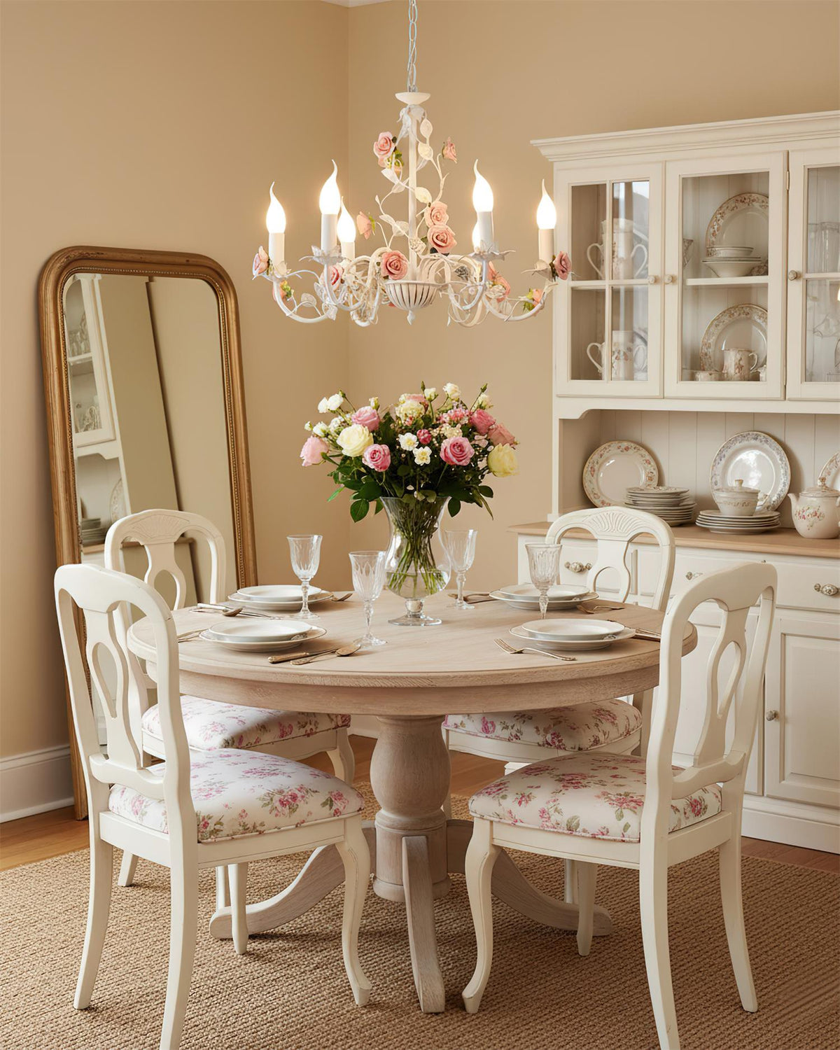 Lampadario floreale Amino