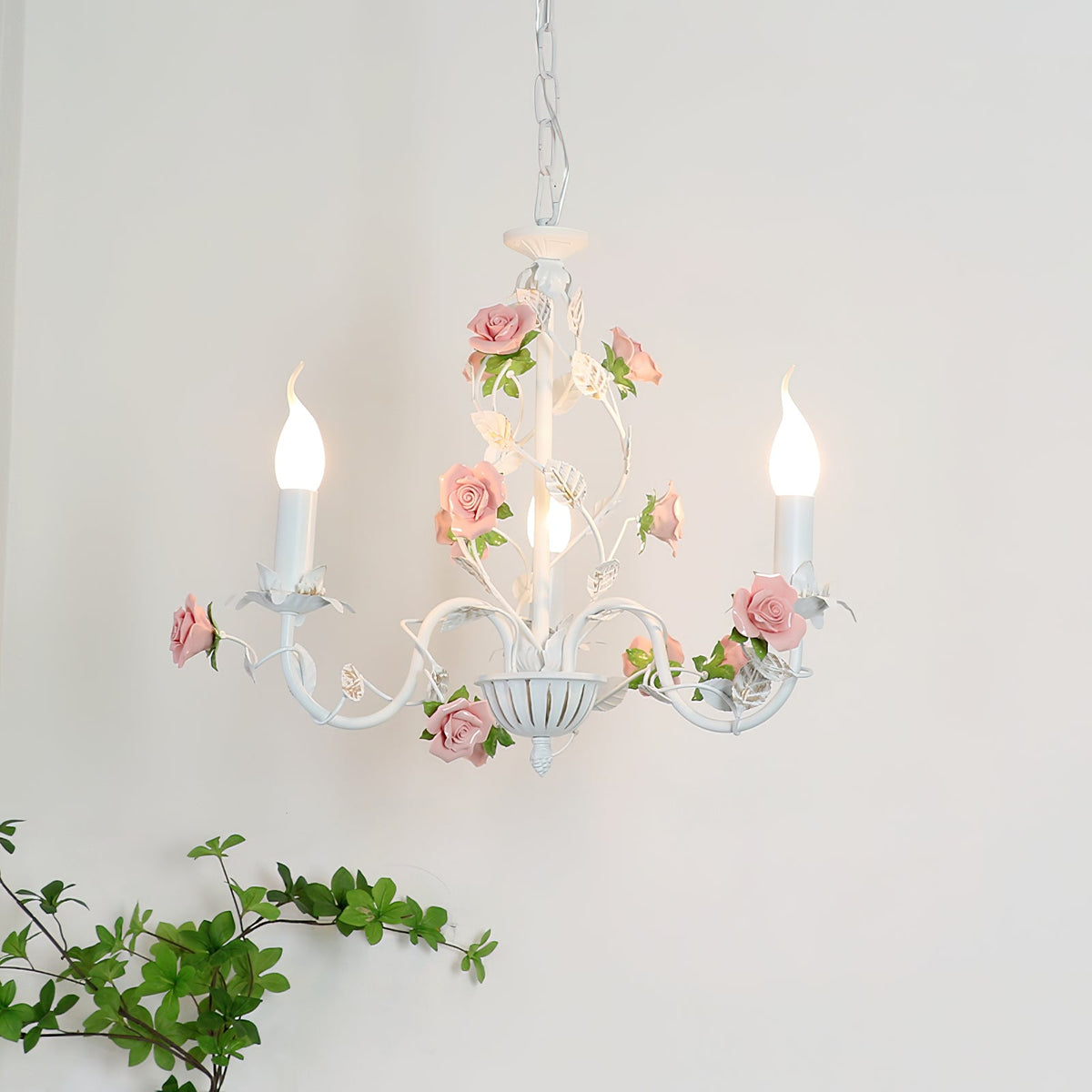 Lampadario floreale Amino