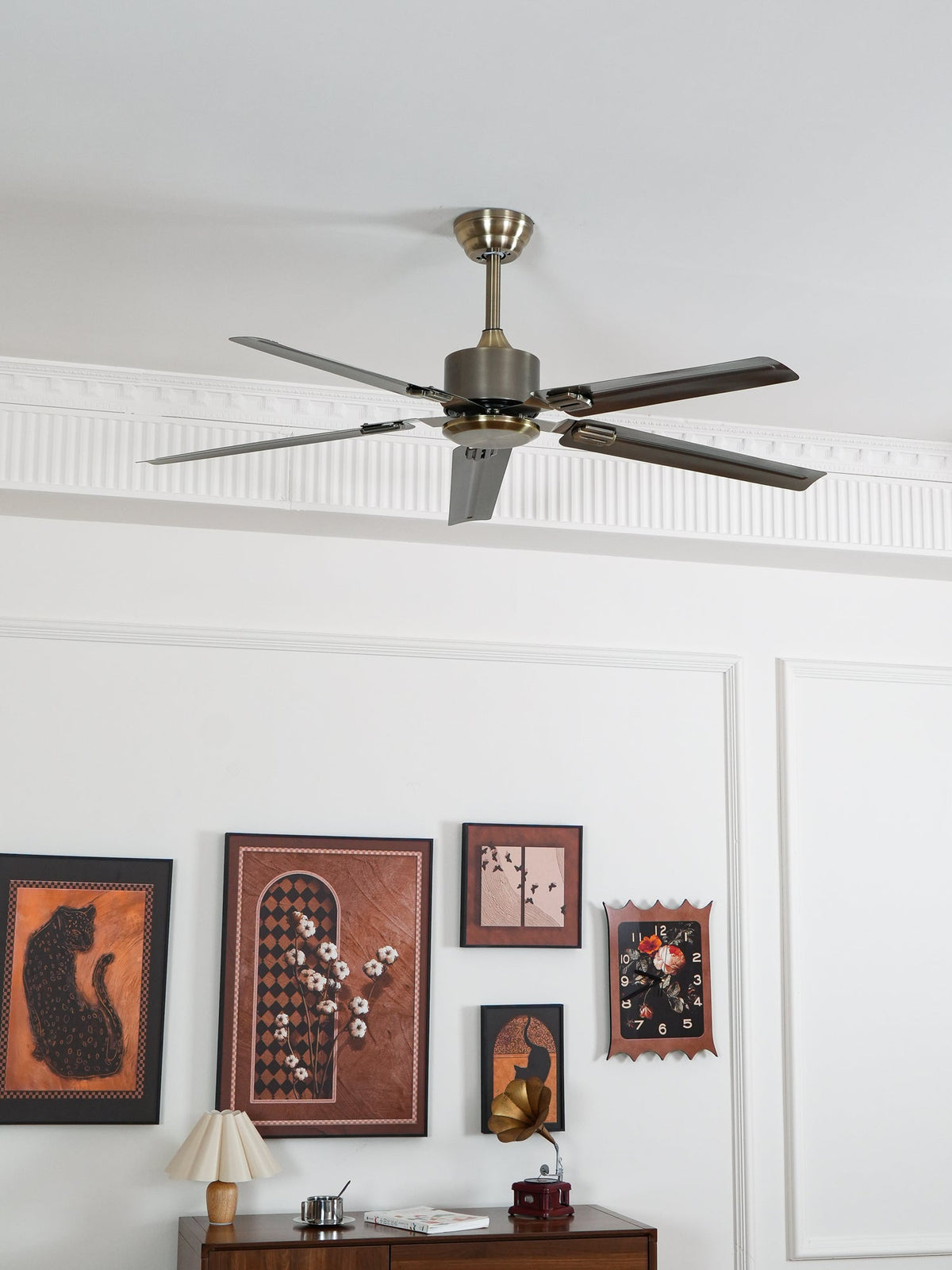 Ventilatore da soffitto minimalista Solenlume