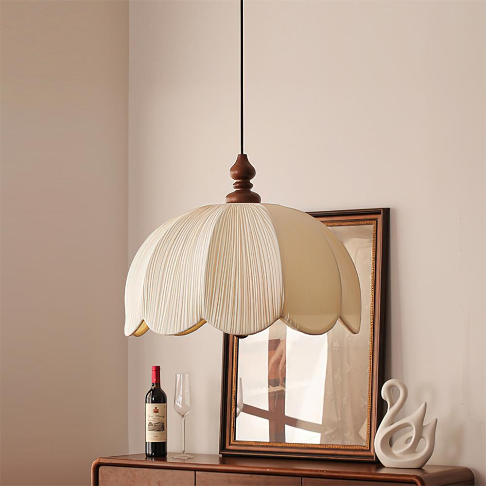 Lampada a sospensione plissettata Morinario