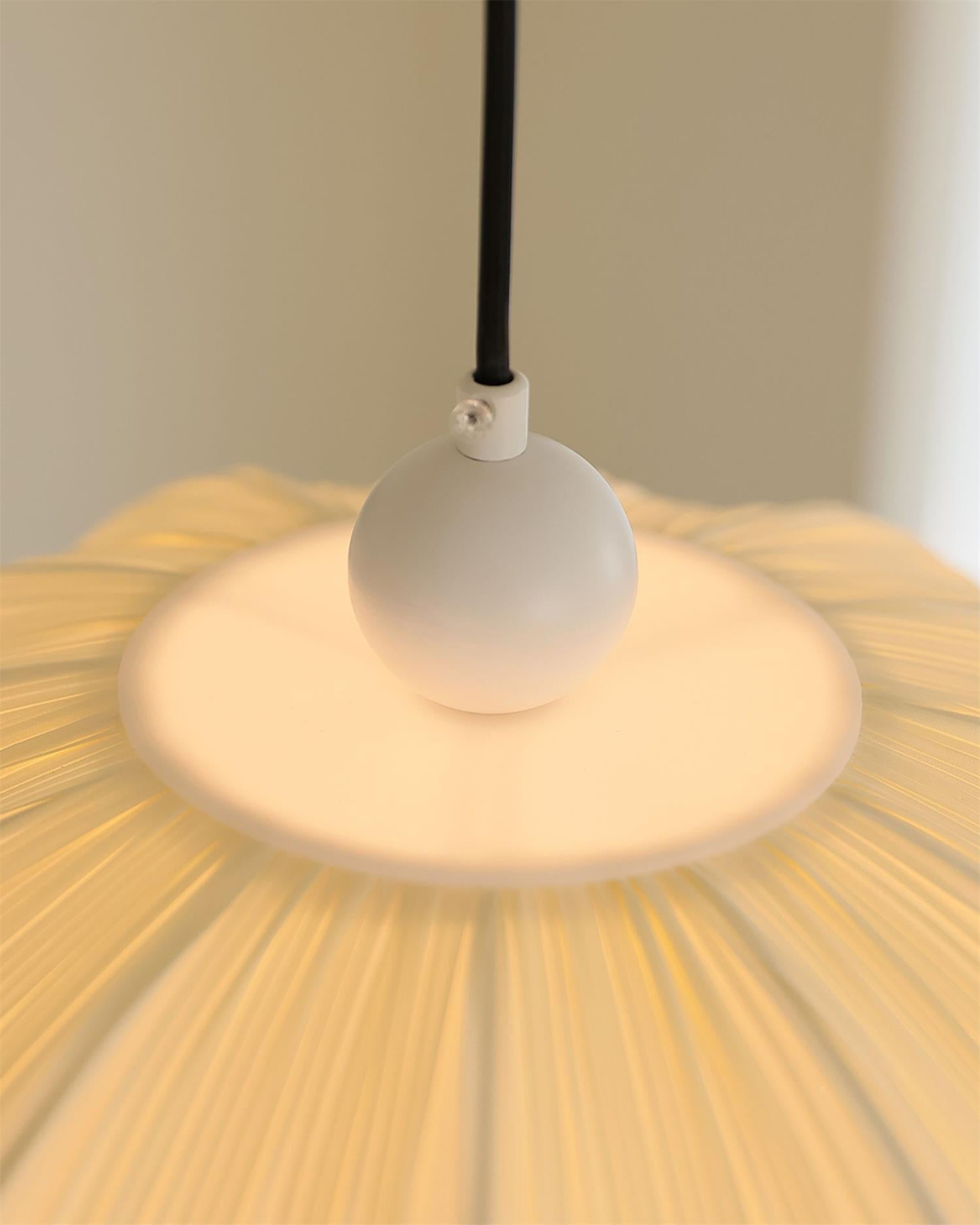 Lampada a sospensione plissettata Morinario