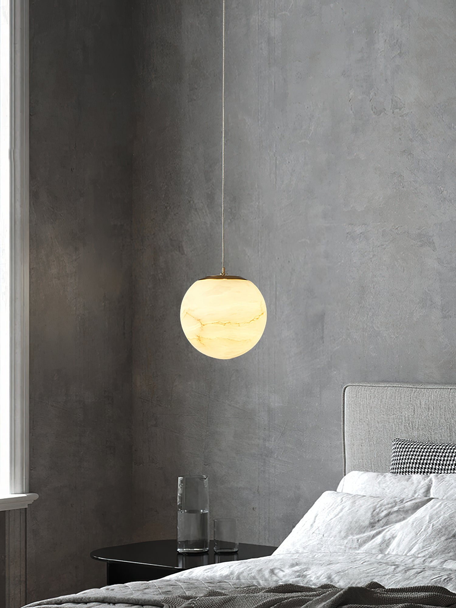 Lampada a sospensione globo Nallorave