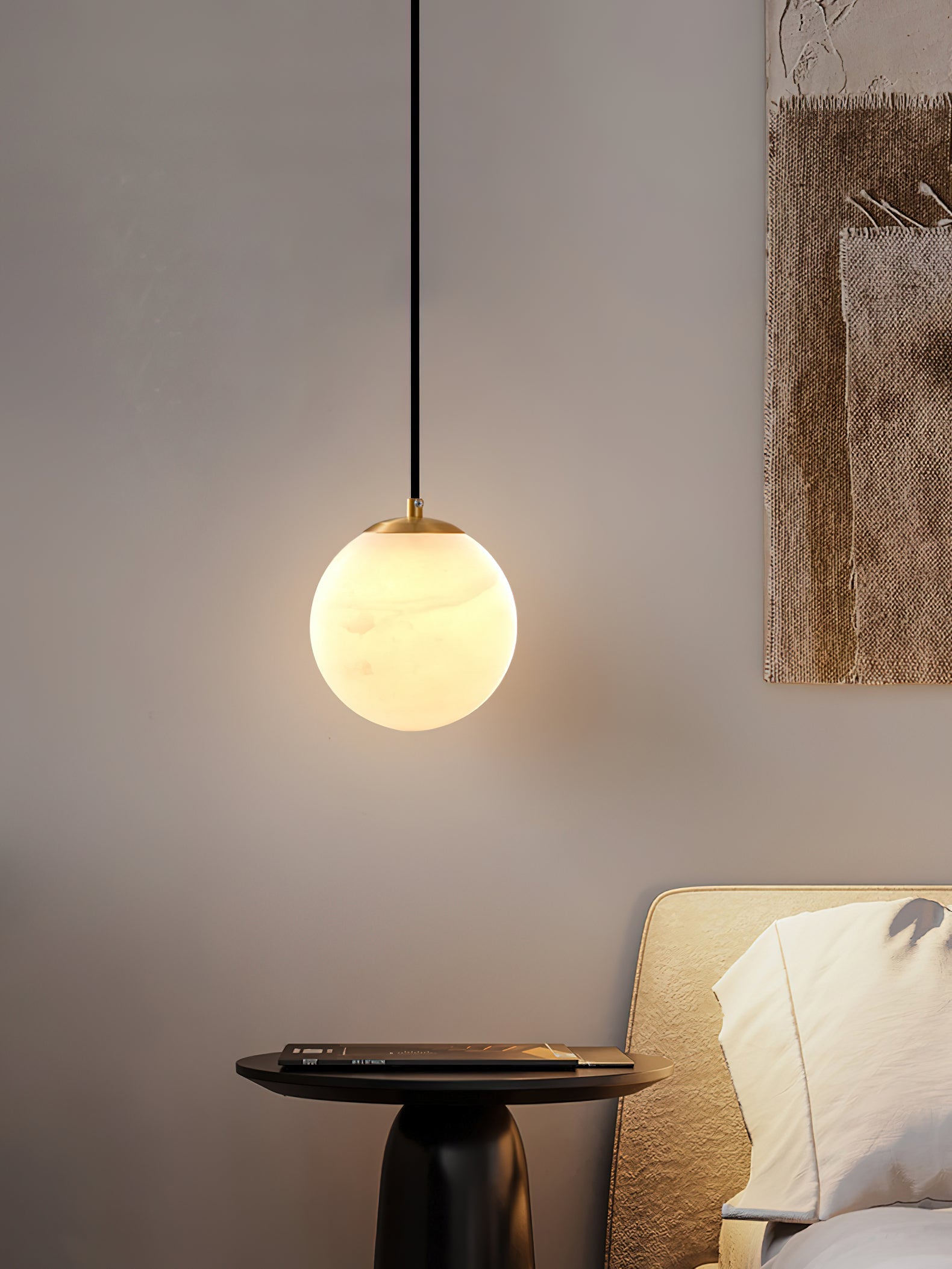 Lampada a sospensione globo Nallorave