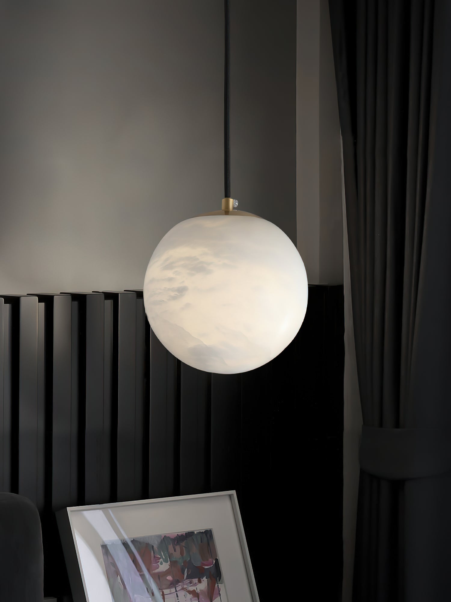 Lampada a sospensione globo Nallorave