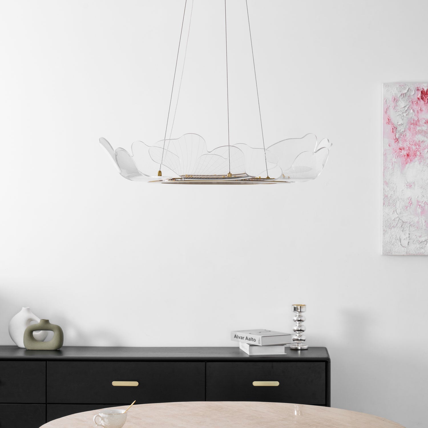 Lampadario a foglia Nelira