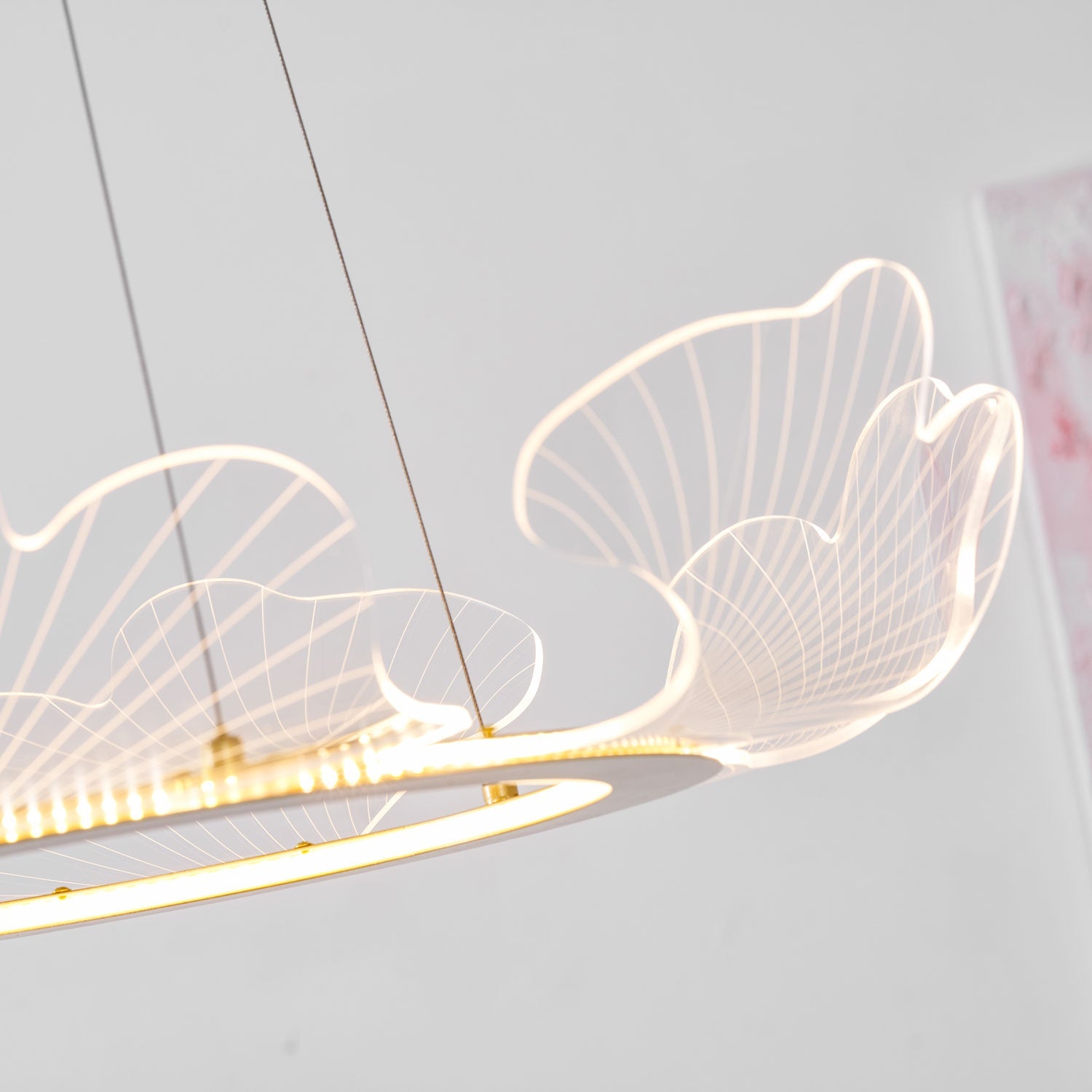 Lampadario a foglia Nelira