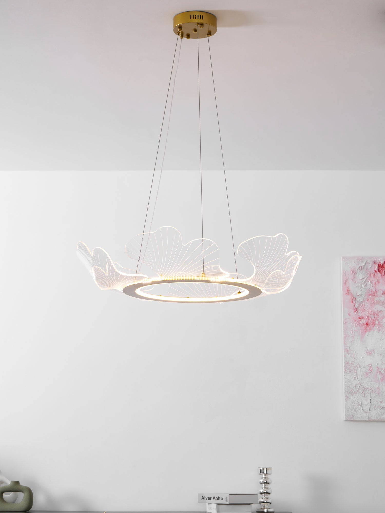 Lampadario a foglia Nelira