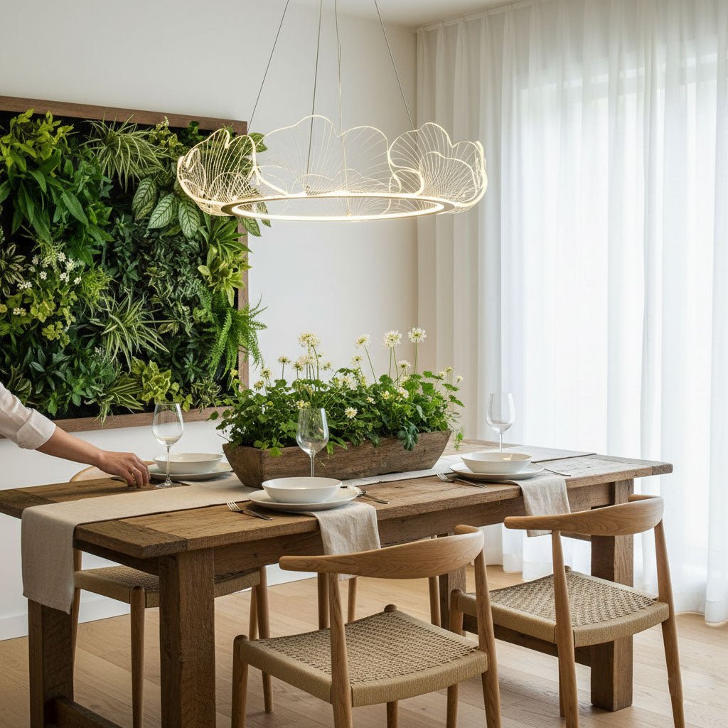 Lampadario a foglia Nelira
