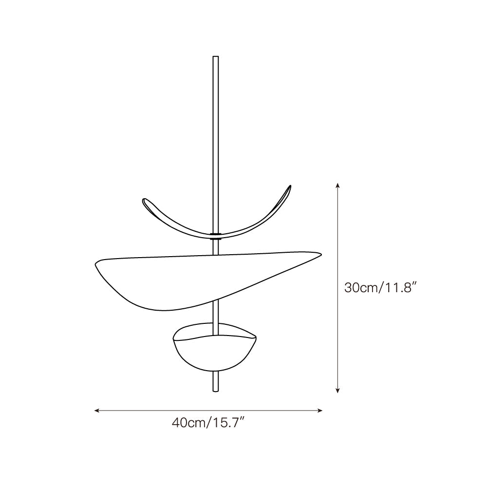 Lampada a sospensione scultorea Envera