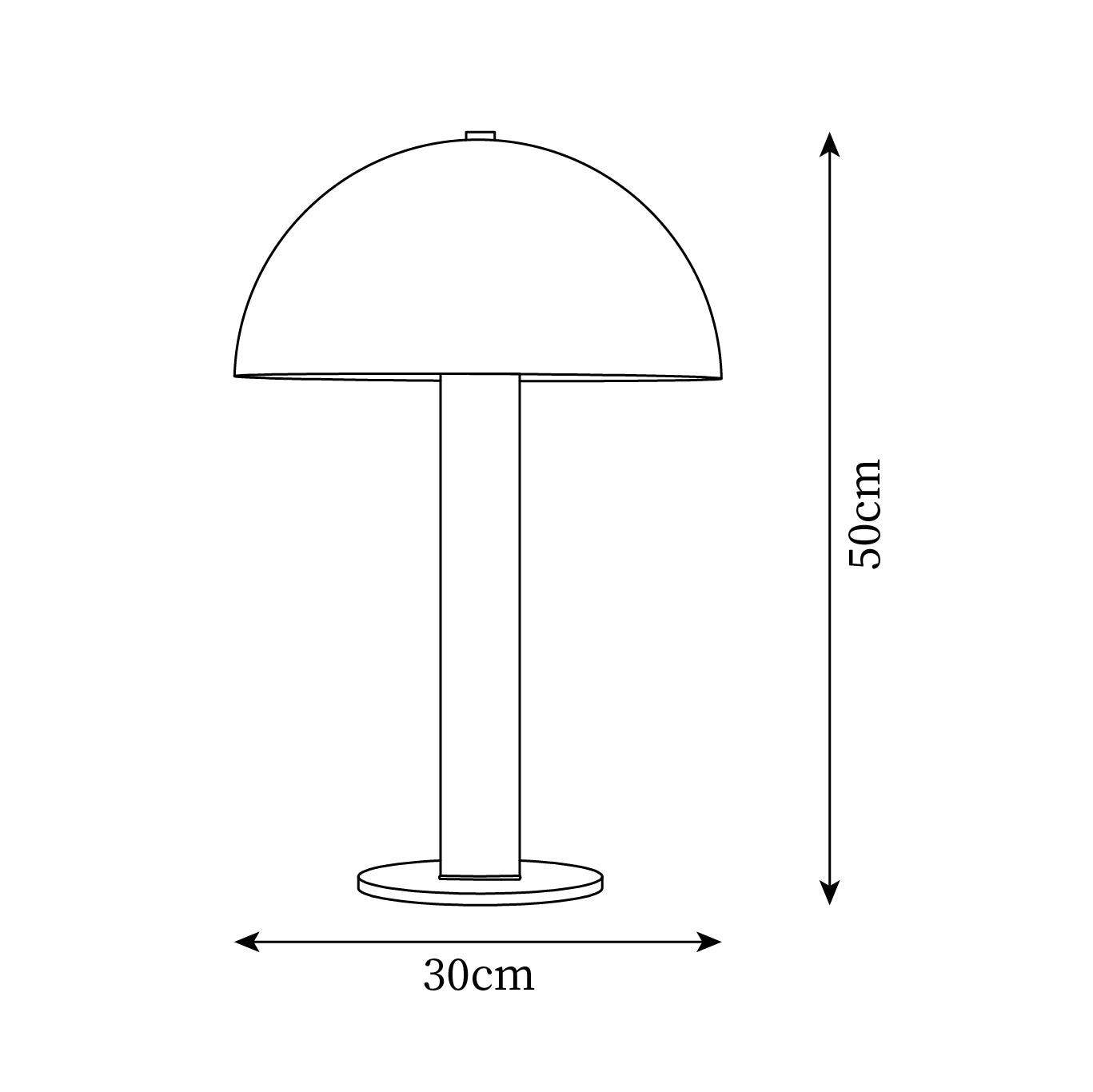 Lampada da tavolo a fungo Leovoelia