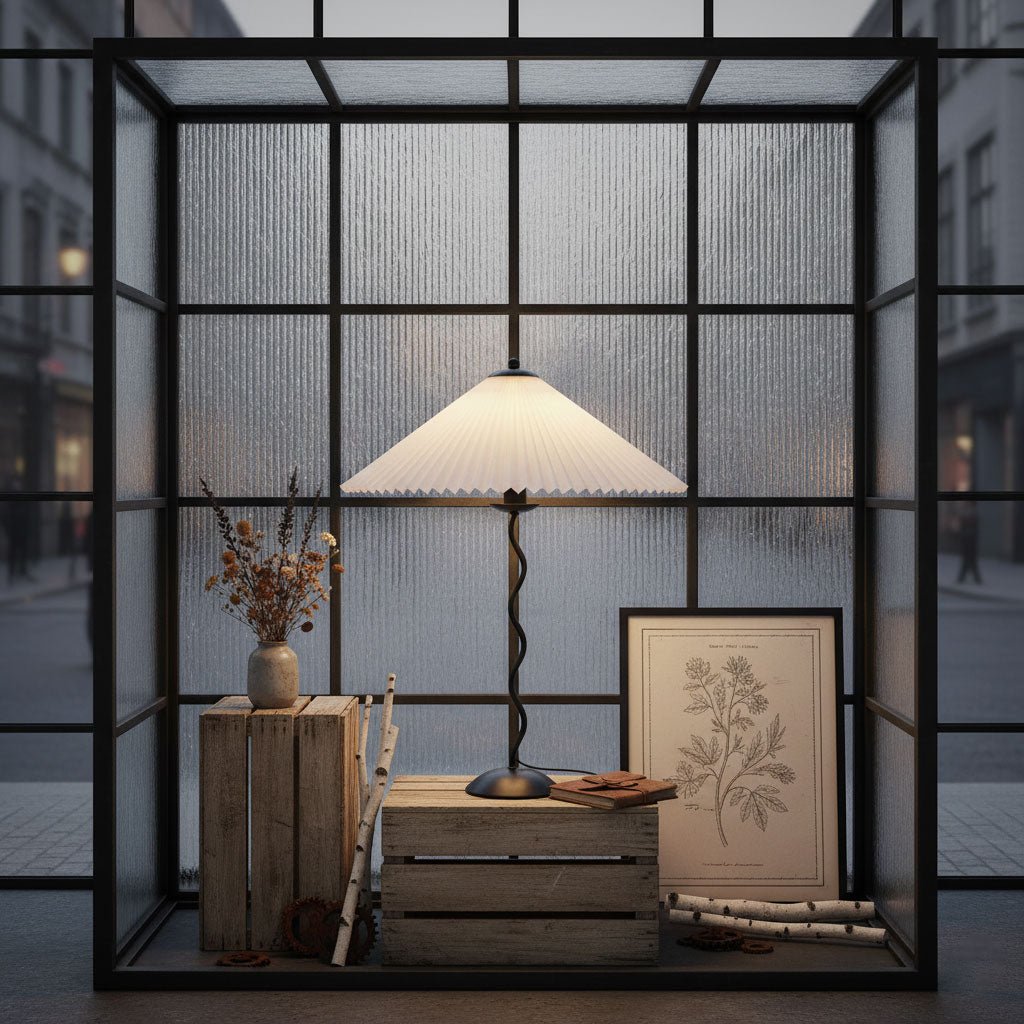 Lampada da tavolo ondulata Venelana