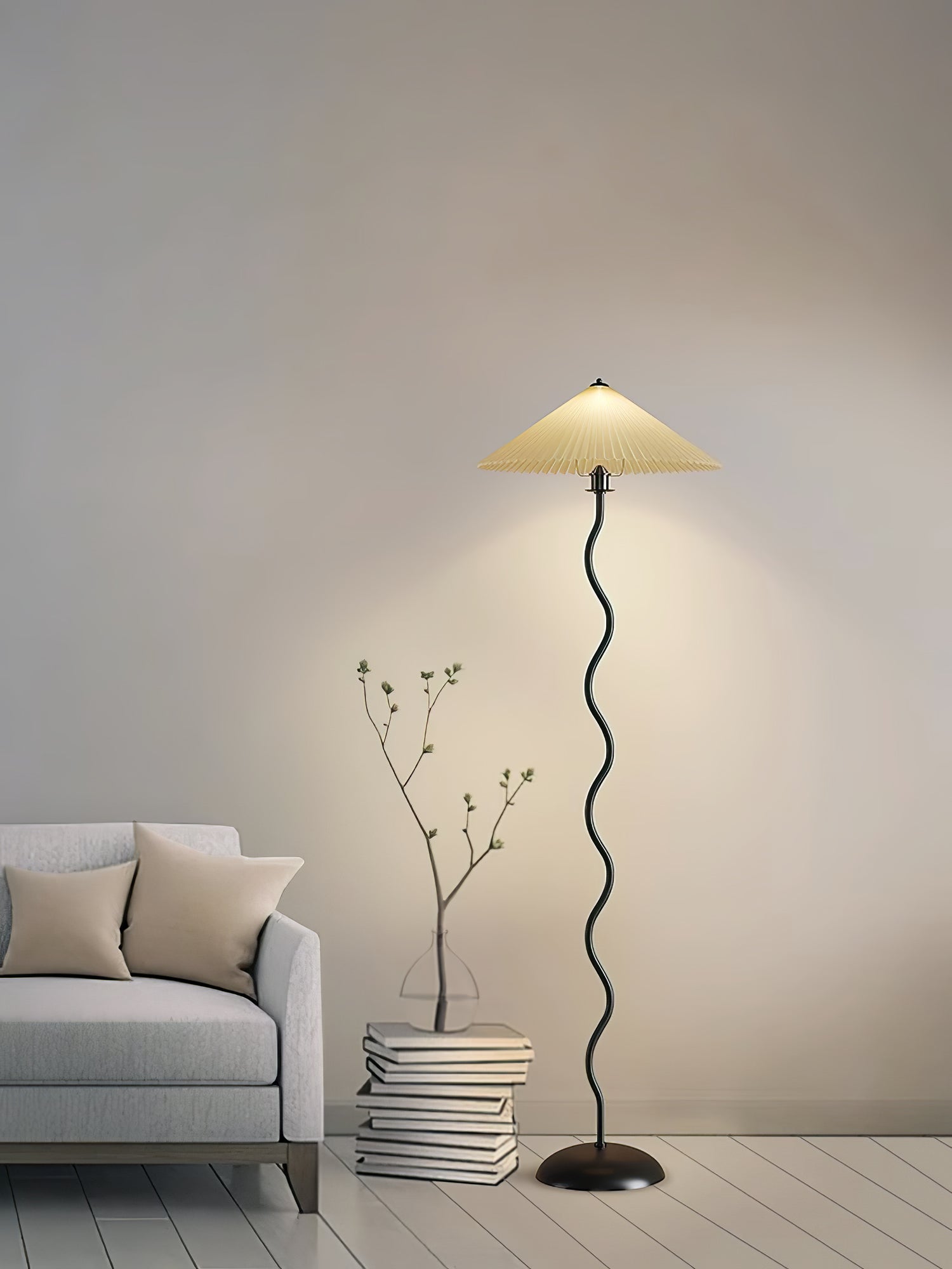 Lampada da terra ondulata Viliala