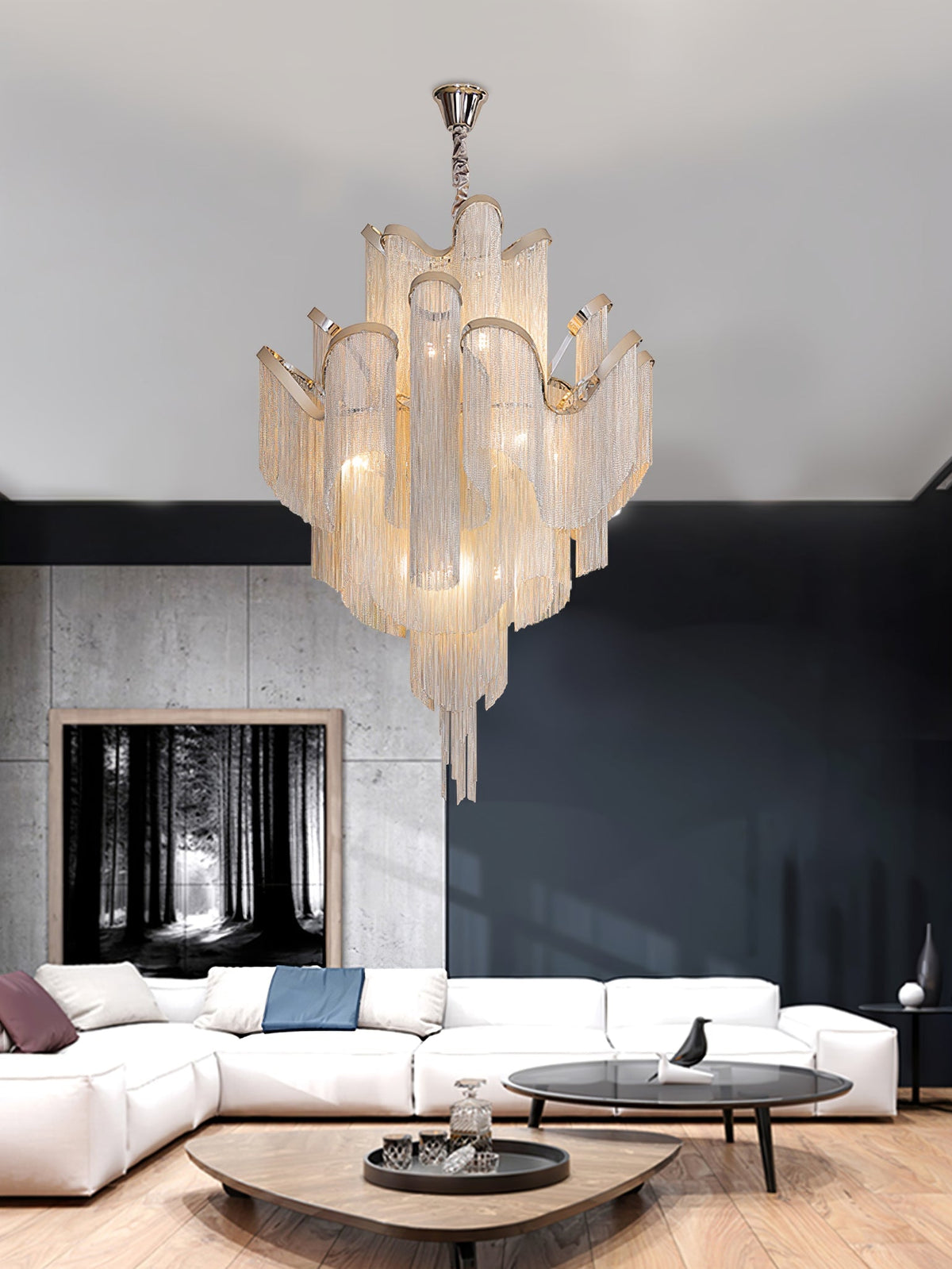 Lampadario a cascata Zalensera