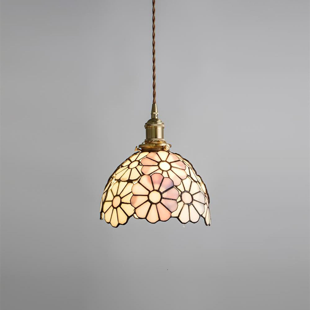 Lampada a sospensione floreale Anarelio