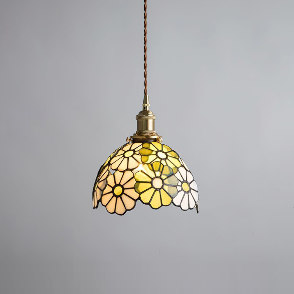 Lampada a sospensione floreale Anarelio