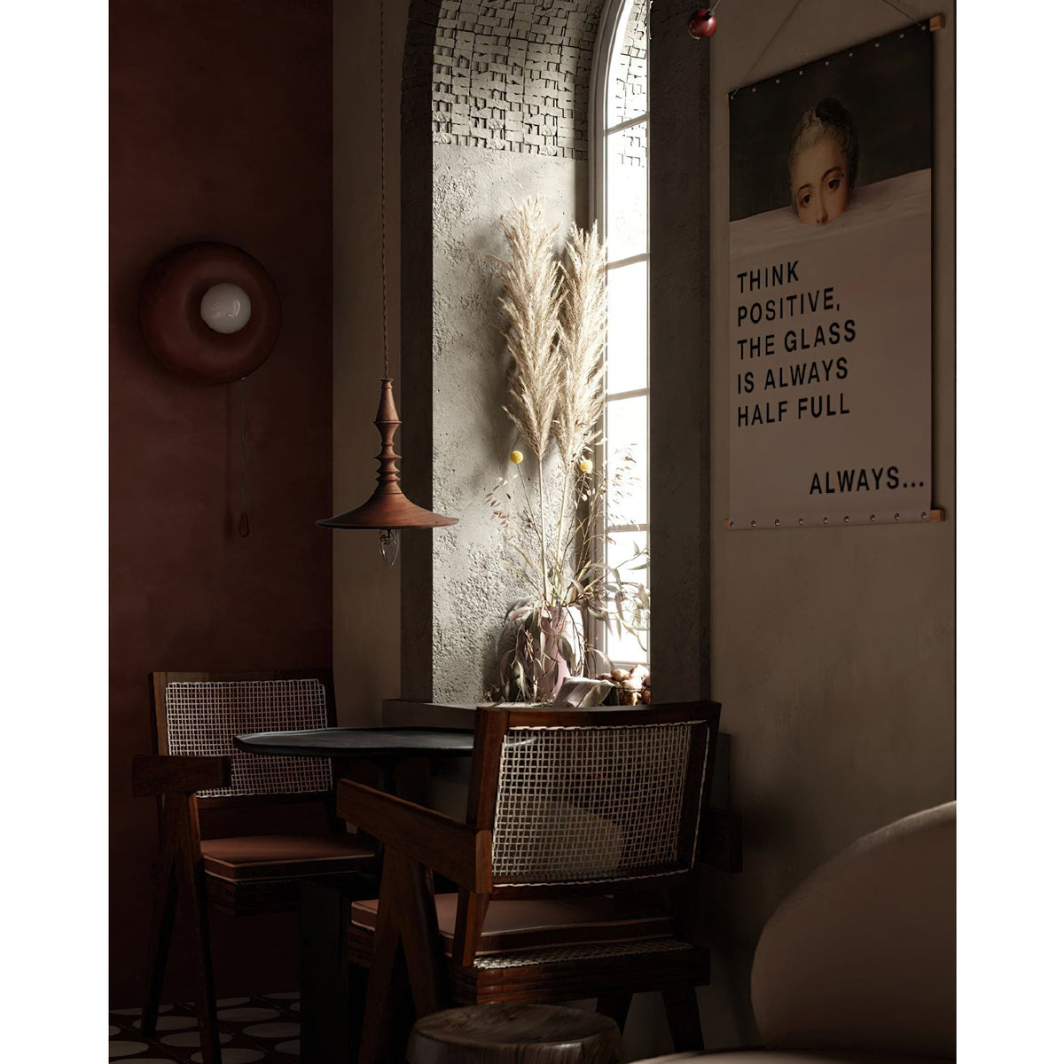 Lampada a sospensione vintage Essole