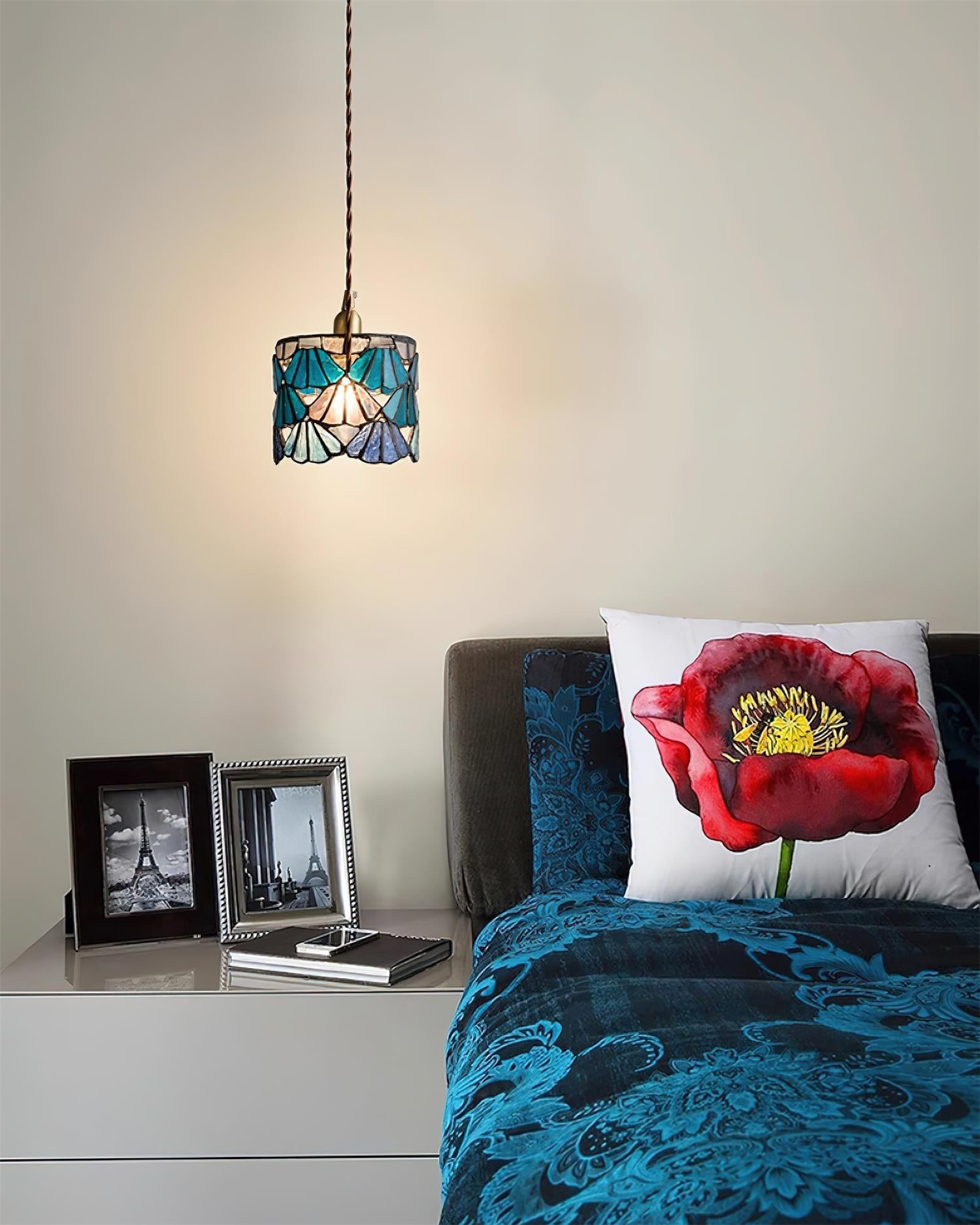 Lampada a sospensione vintage Loeriva